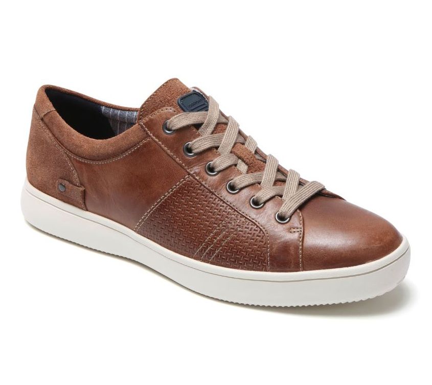 Rockport Men's Leather Lace Up Sneaker- Colle Tie