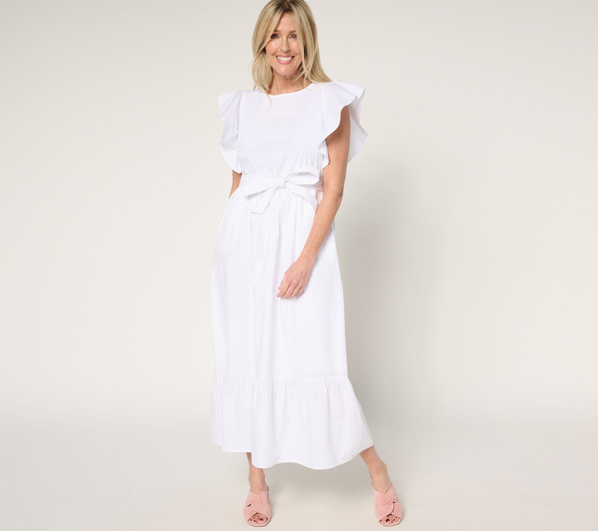 Me by Jennie Garth Petite Palmetto 100% Cotton Poplin Dress