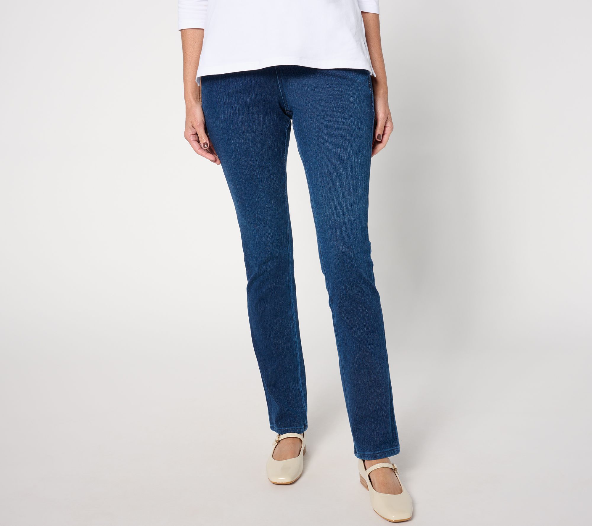 "As Is" Belle by Kim Gravel Reg Flexibelle Hollywood Waist Pant w/ Pockets