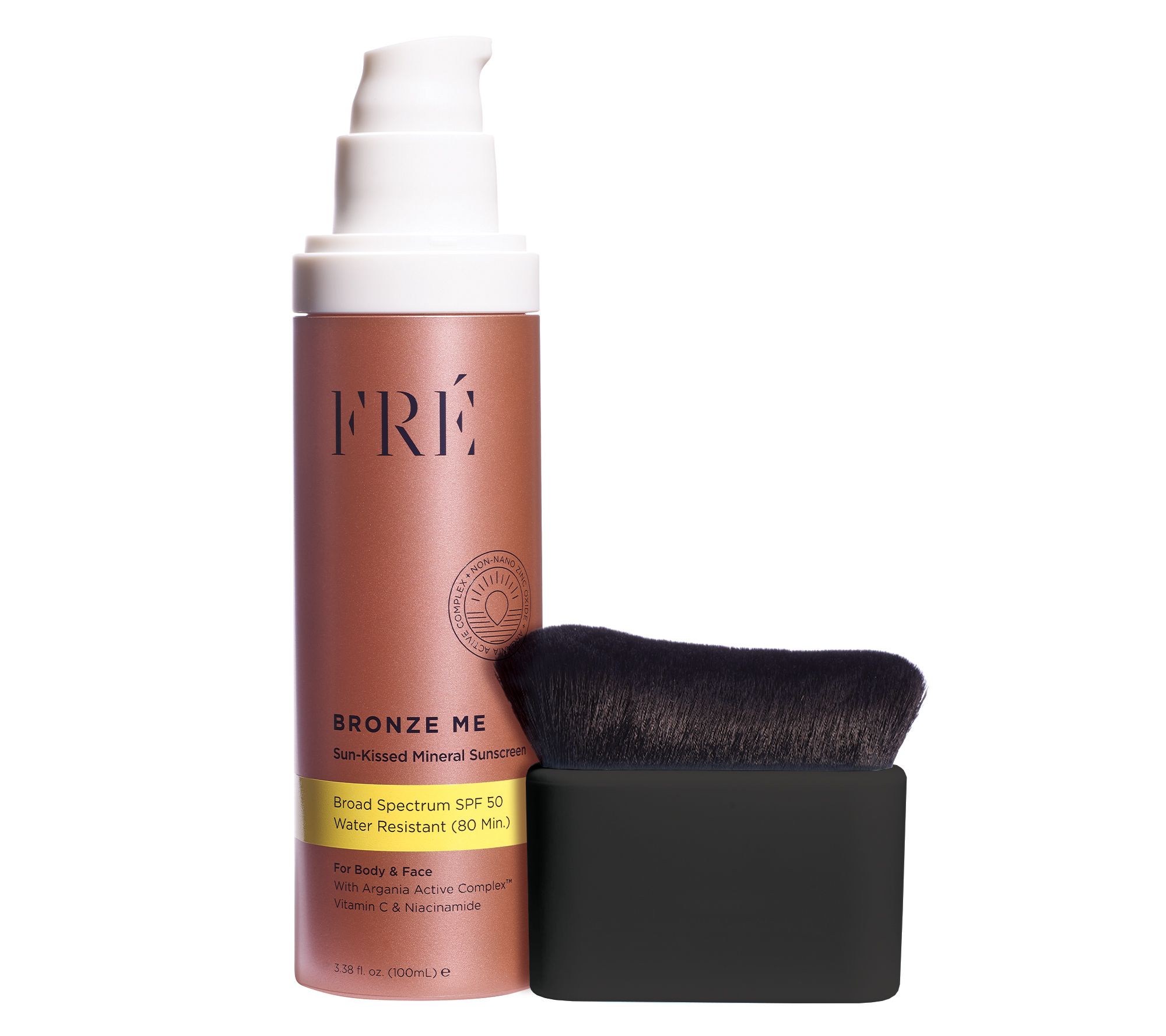 FRE Bronze Me Body SPF 50 Sunscreen w/ Brush