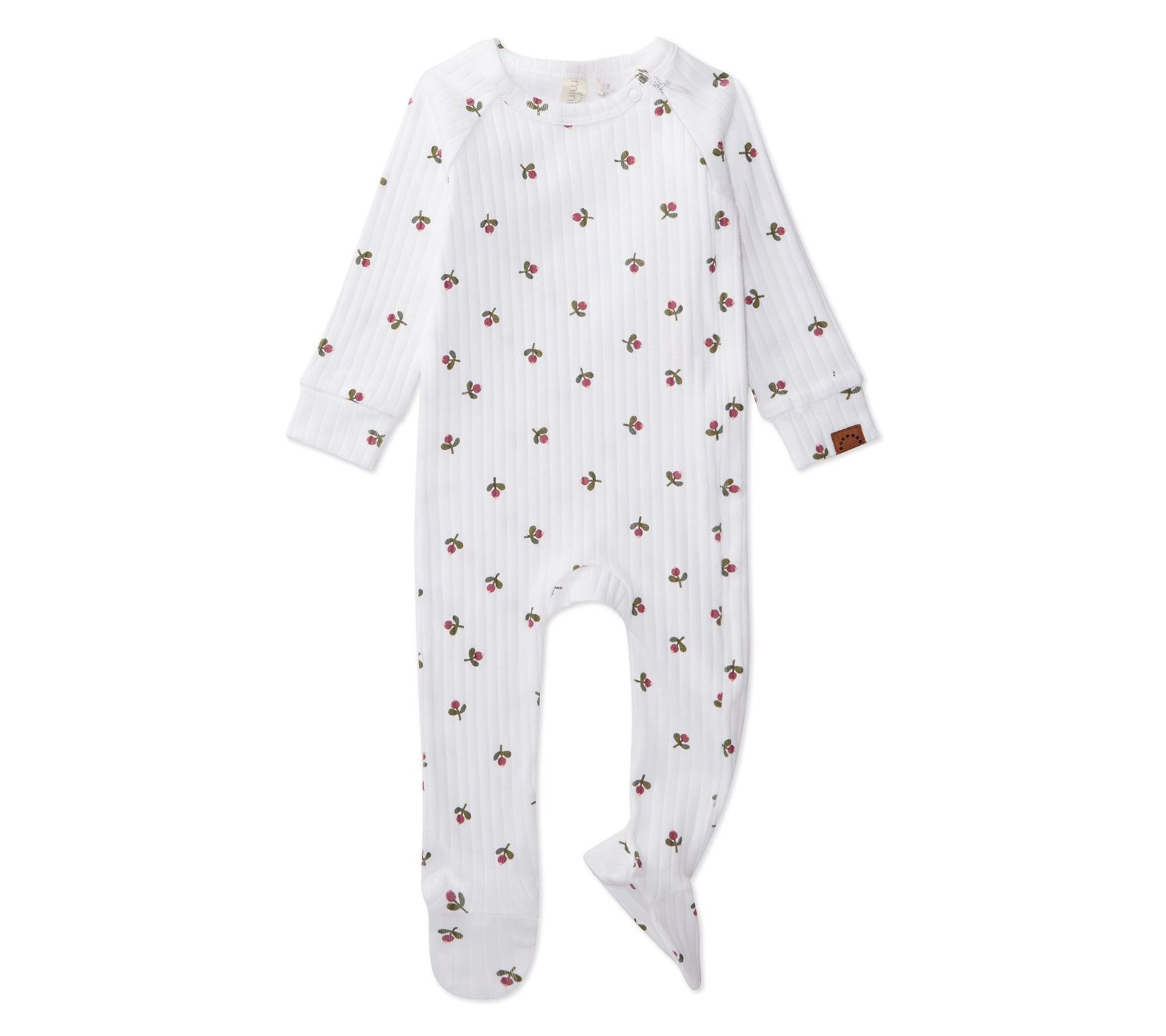 MiniMoi Ribbed Flower Bud Footie