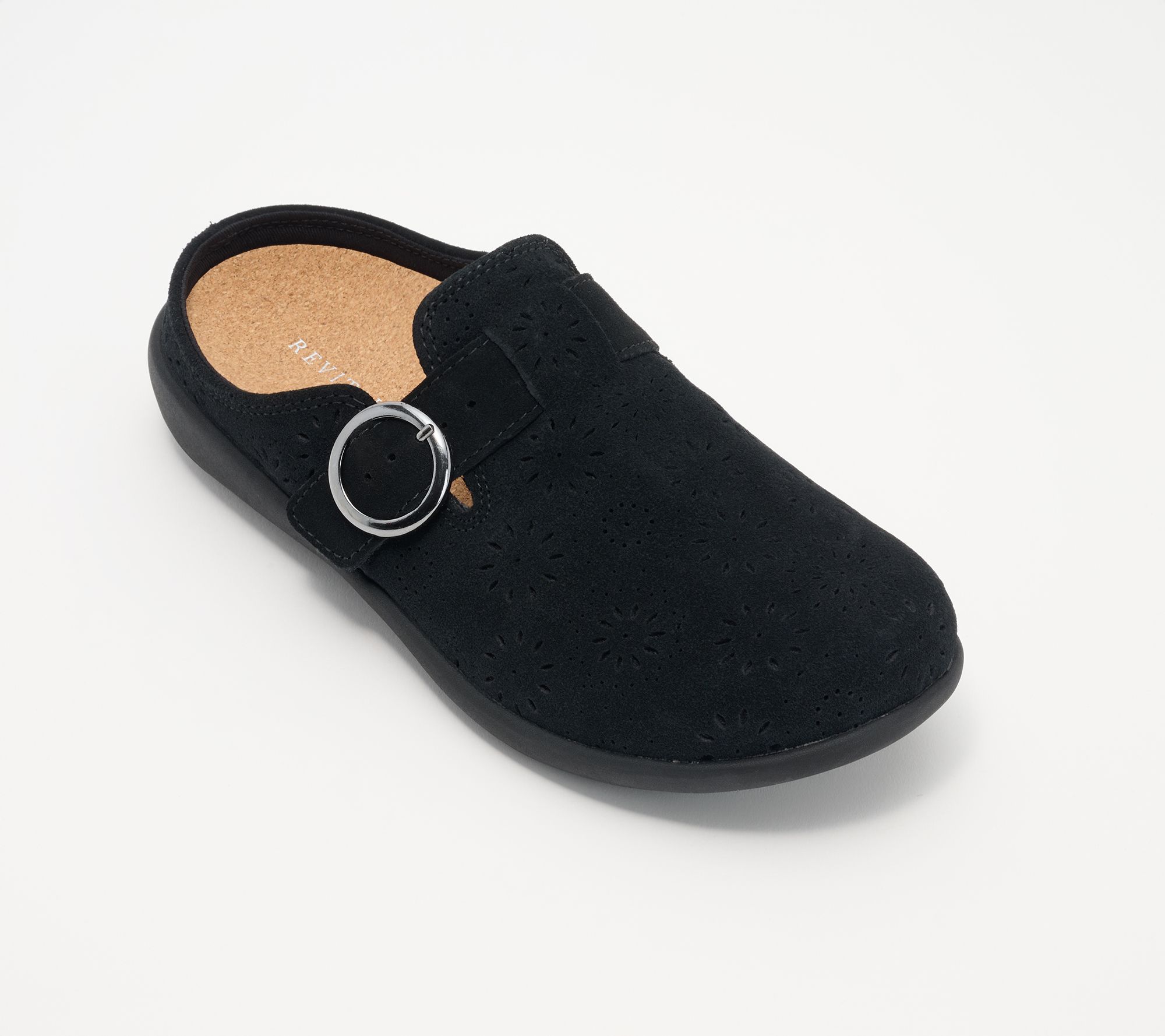 Ships 7/21 Revitalign Orthotic Adjustable Suede Mules