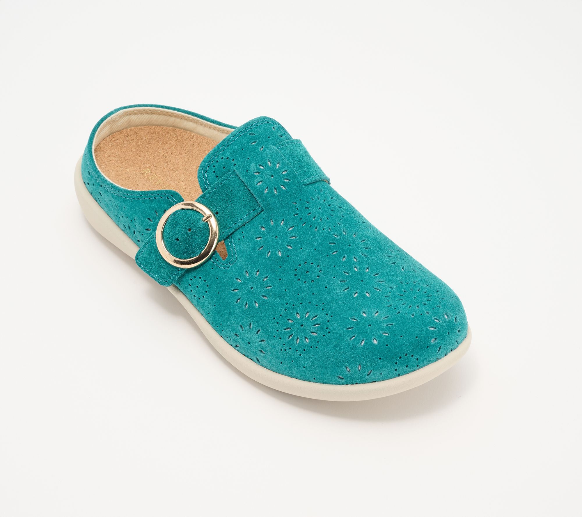 Ships 7/21 Revitalign Orthotic Adjustable Suede Mules
