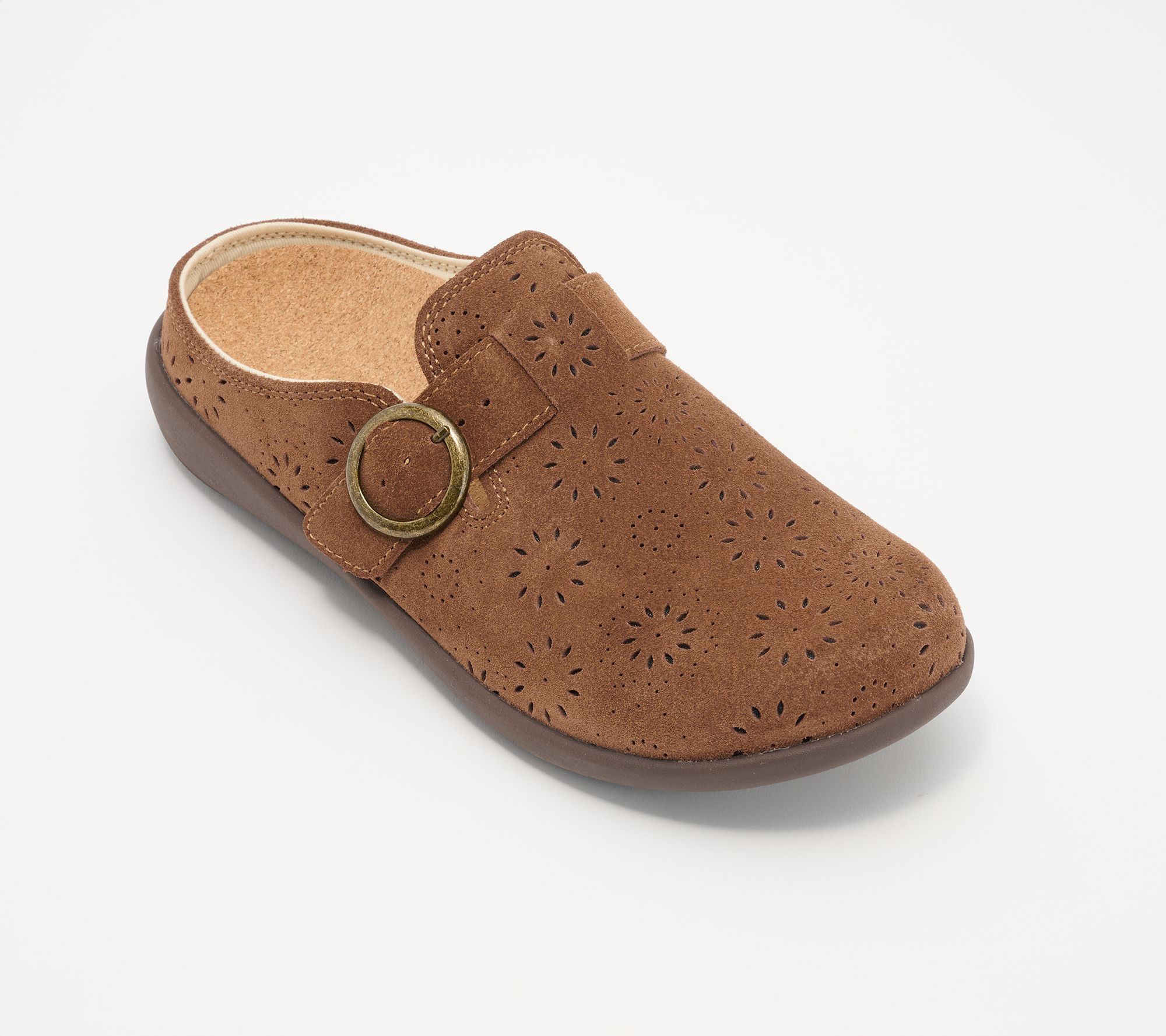 Ships 7/21 Revitalign Orthotic Adjustable Suede Mules