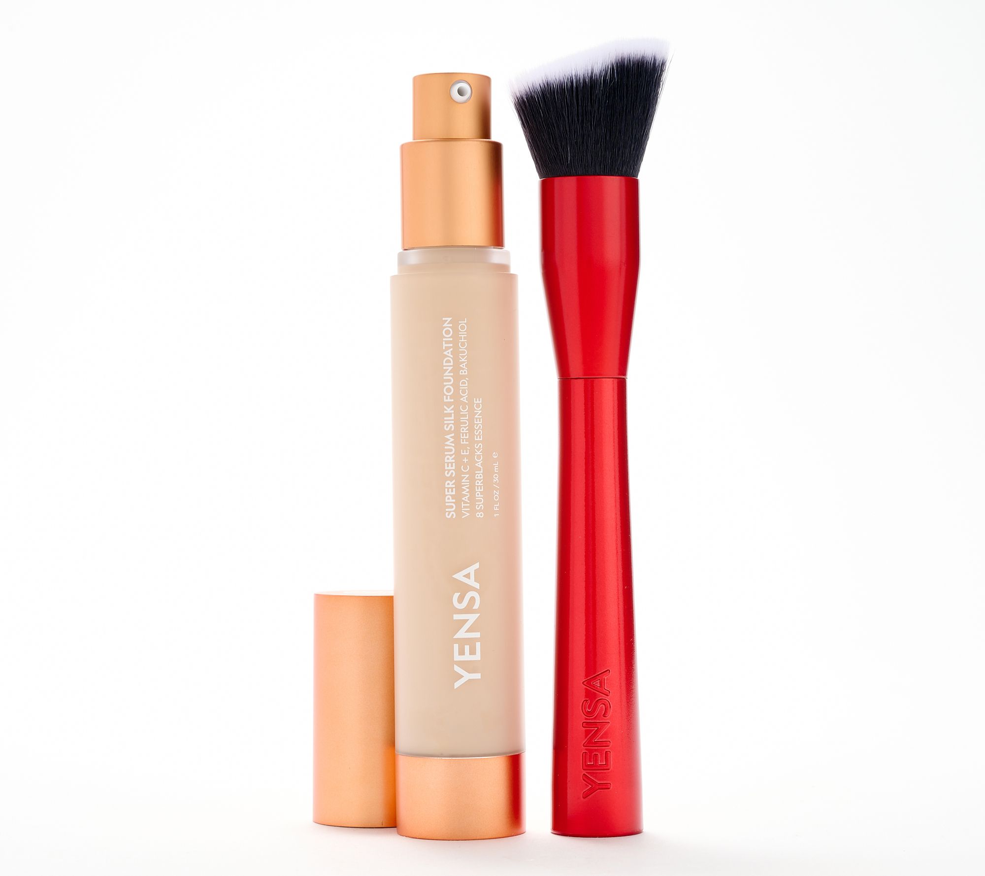 YENSA Beauty Serum Silk Foundation with Red Brush