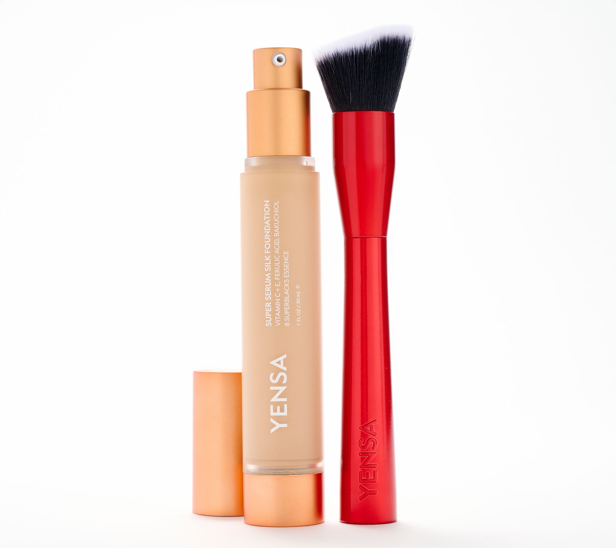 YENSA Beauty Serum Silk Foundation with Red Brush