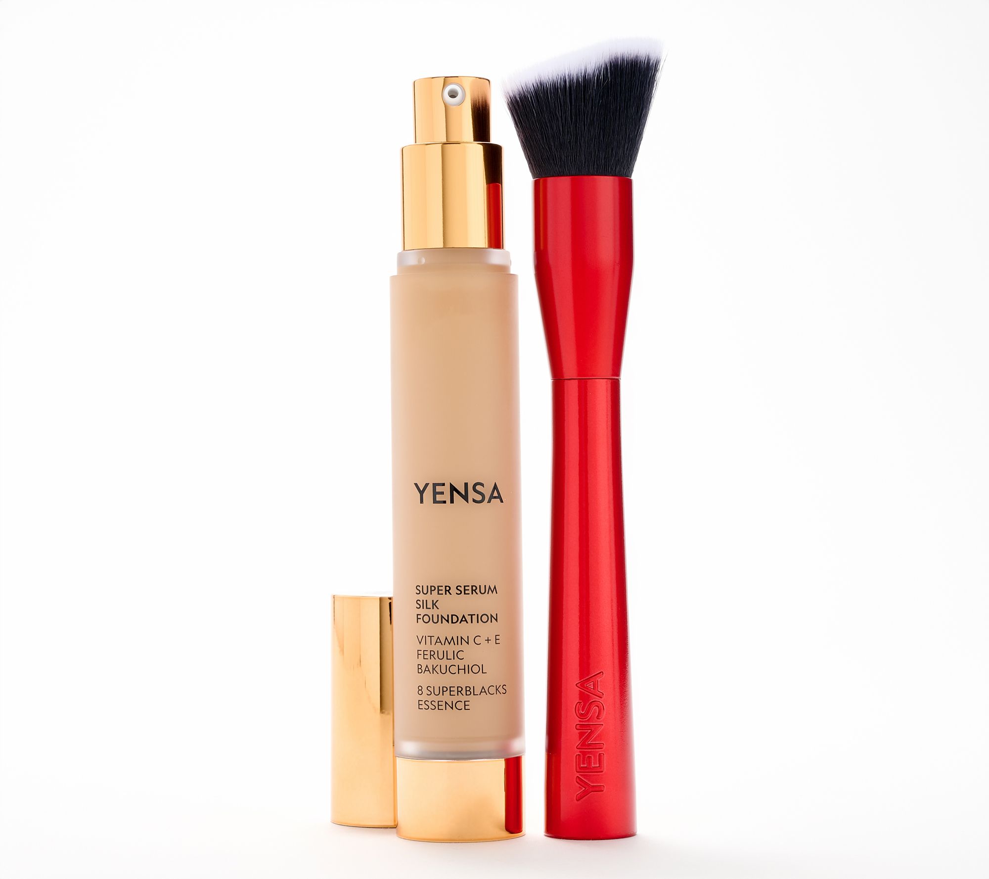 YENSA Beauty Serum Silk Foundation with Red Brush