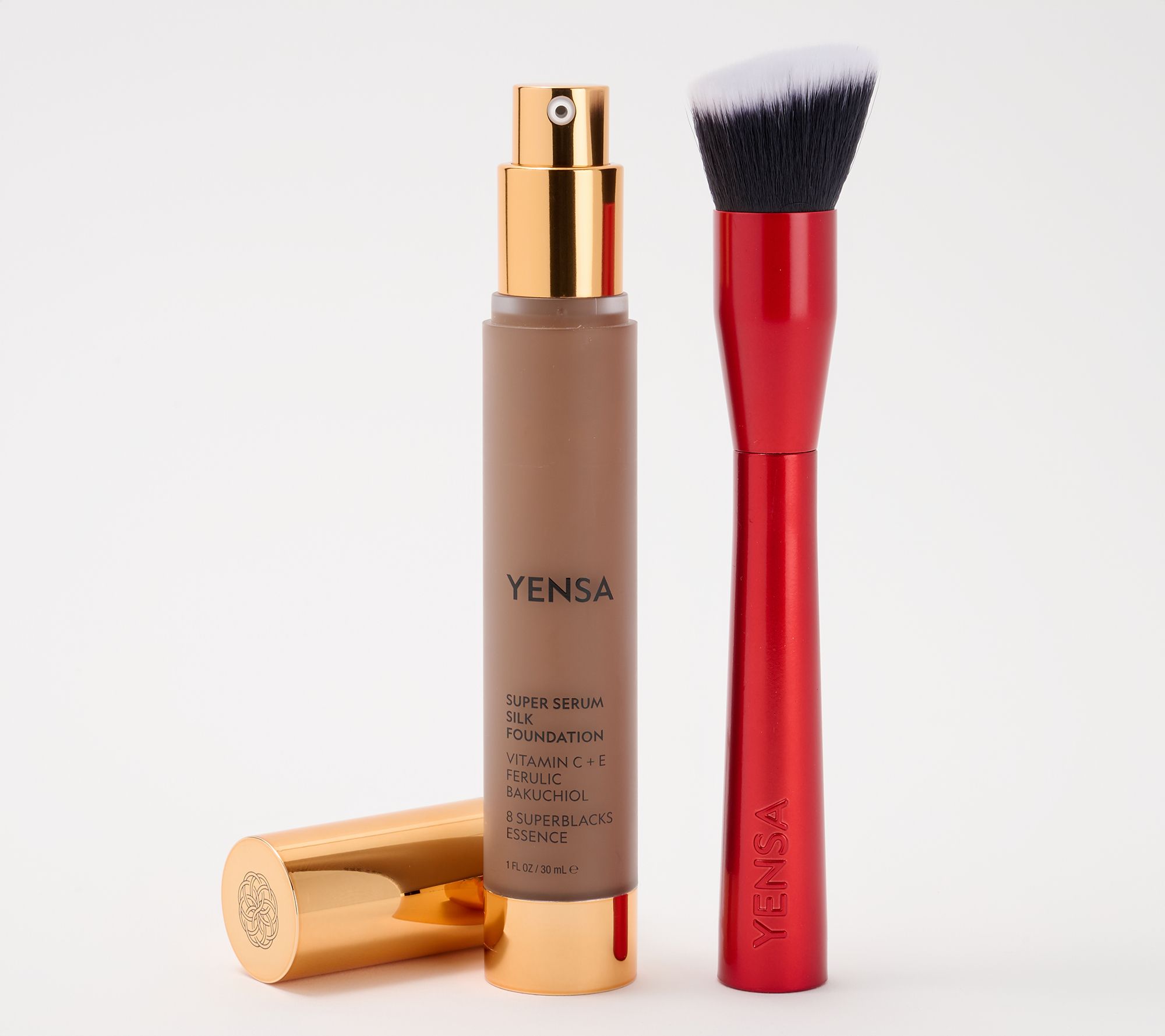 YENSA Beauty Serum Silk Foundation with Red Brush