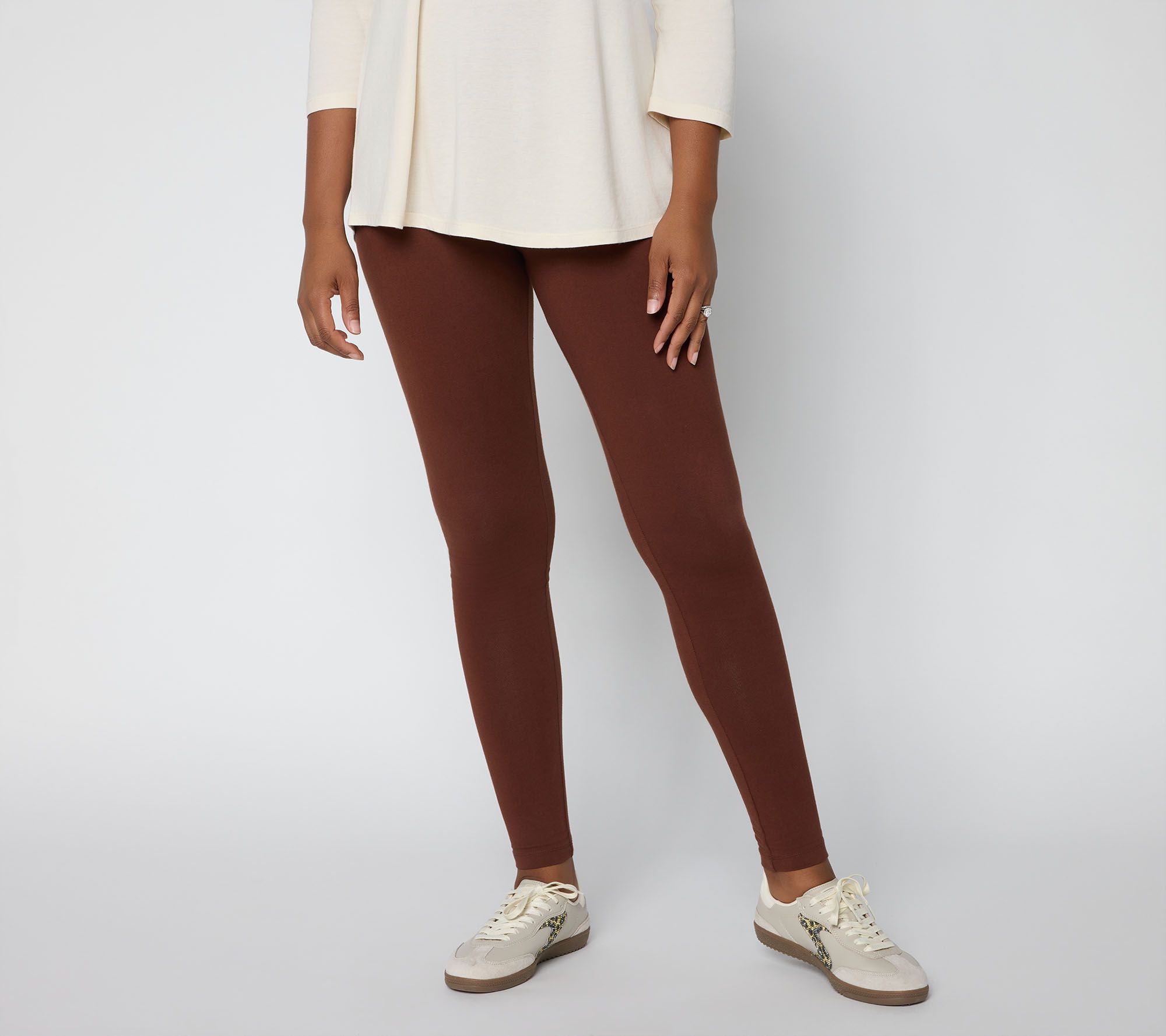 LOGO Layers by Lori Goldstein Petite Knit Pull On Legging