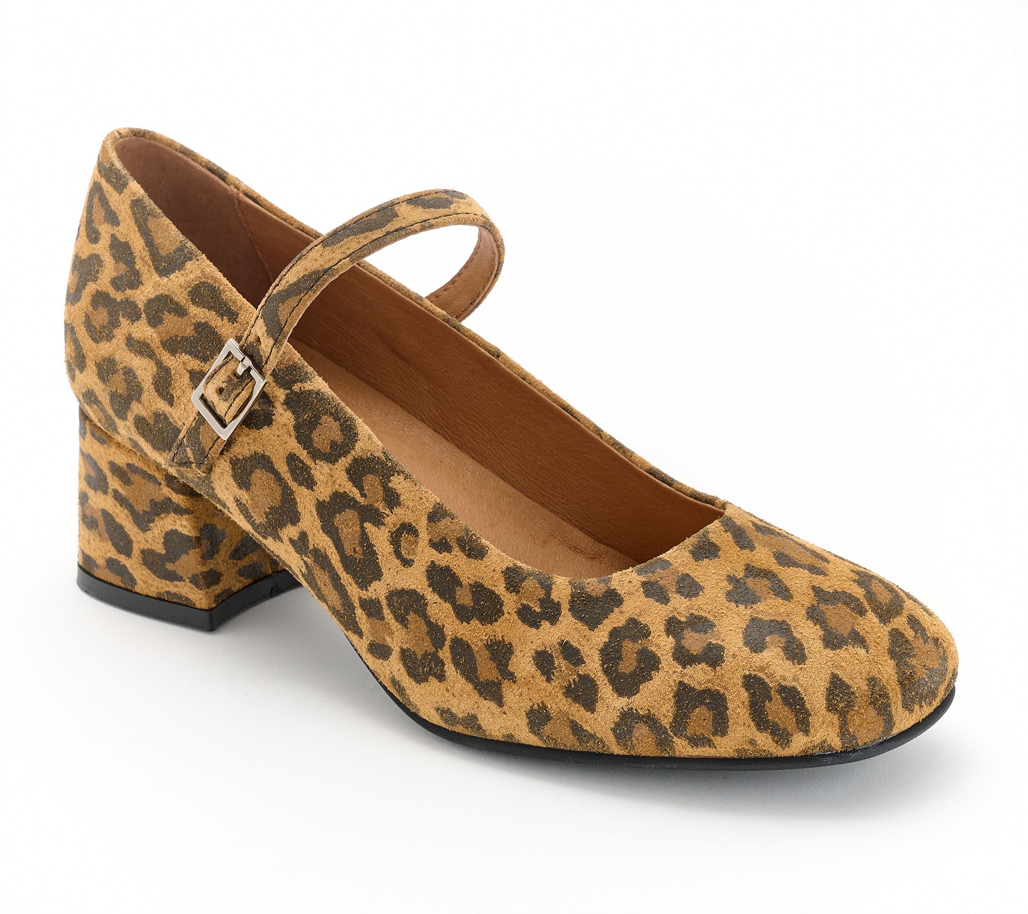 Miz Mooz Leather Heeled Mary Janes - Gabbie