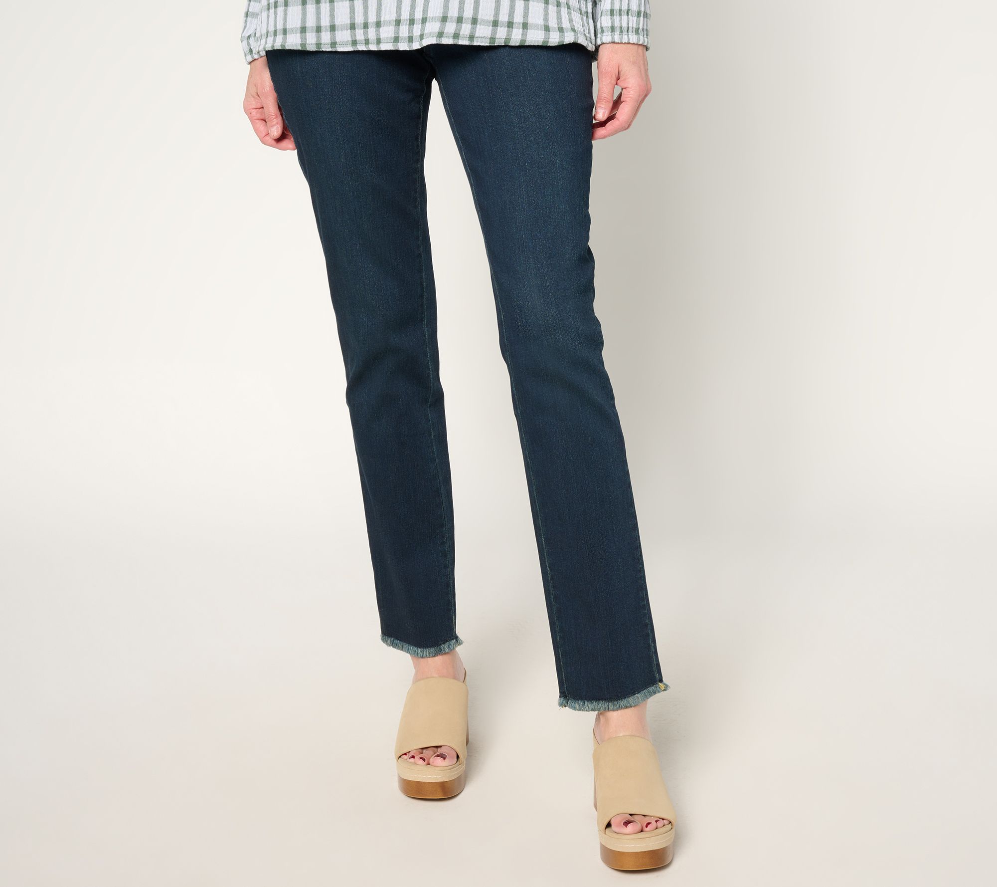 "As Is" Belle by Kim Gravel Petite TripleLuxe Denim Pants