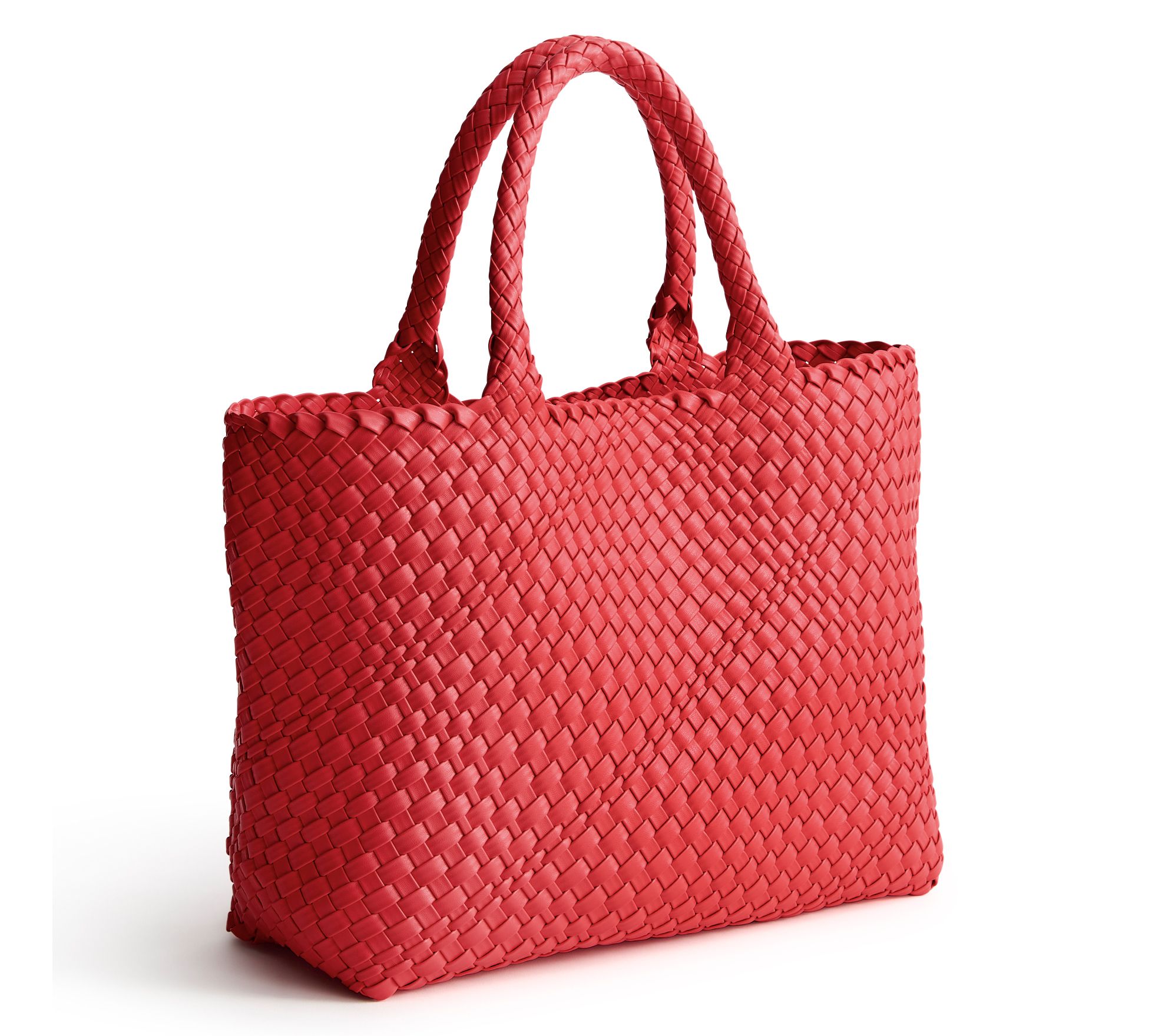 Vera Bradley Small Hathaway Faux Leather WovenTote