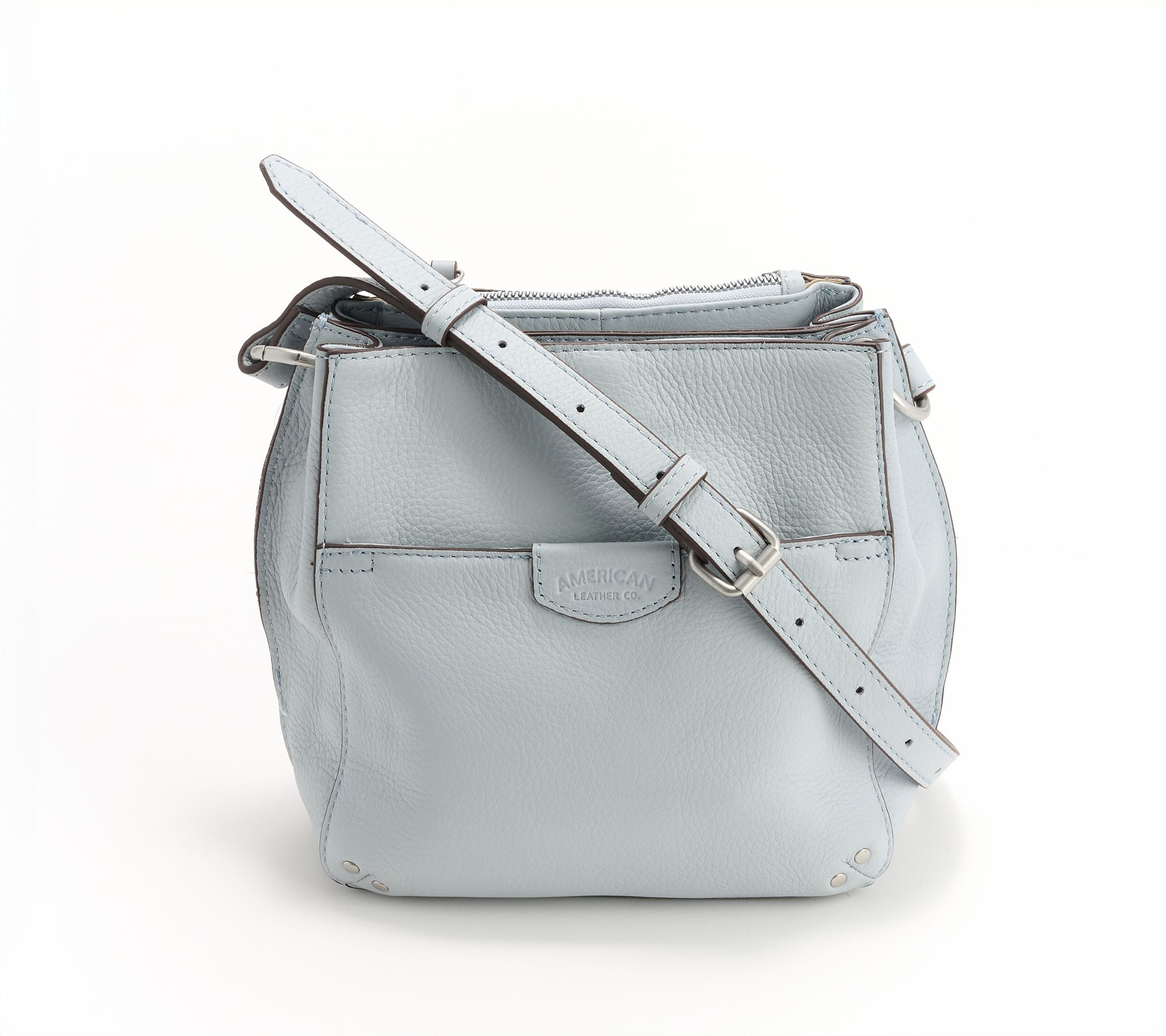 American Leather Co. Cindy Leather Triple Entry Crossbody