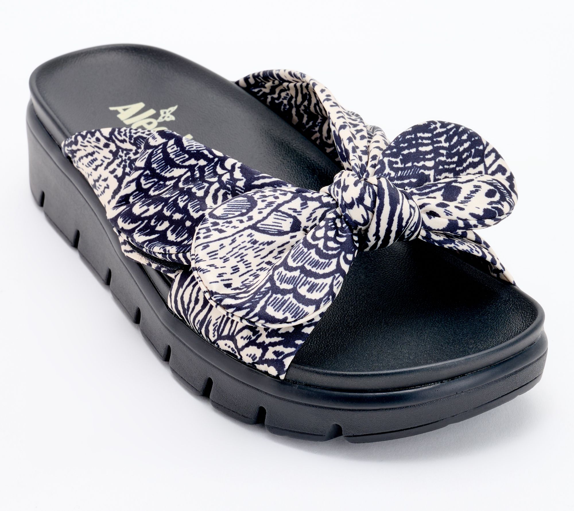 "As Is" Alegria Adjustable Slide Sandals- Poppy