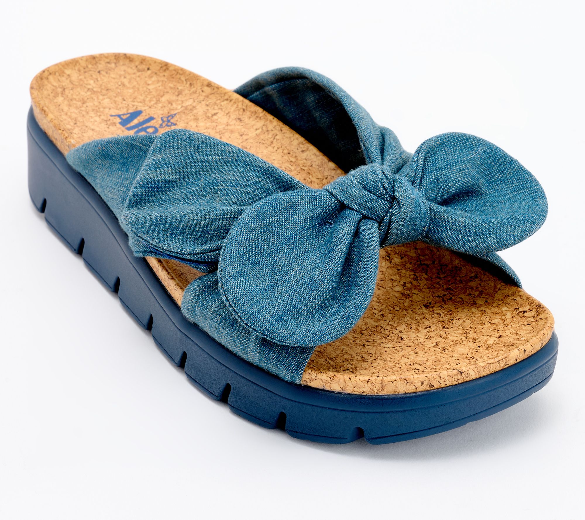 "As Is" Alegria Adjustable Slide Sandals- Poppy
