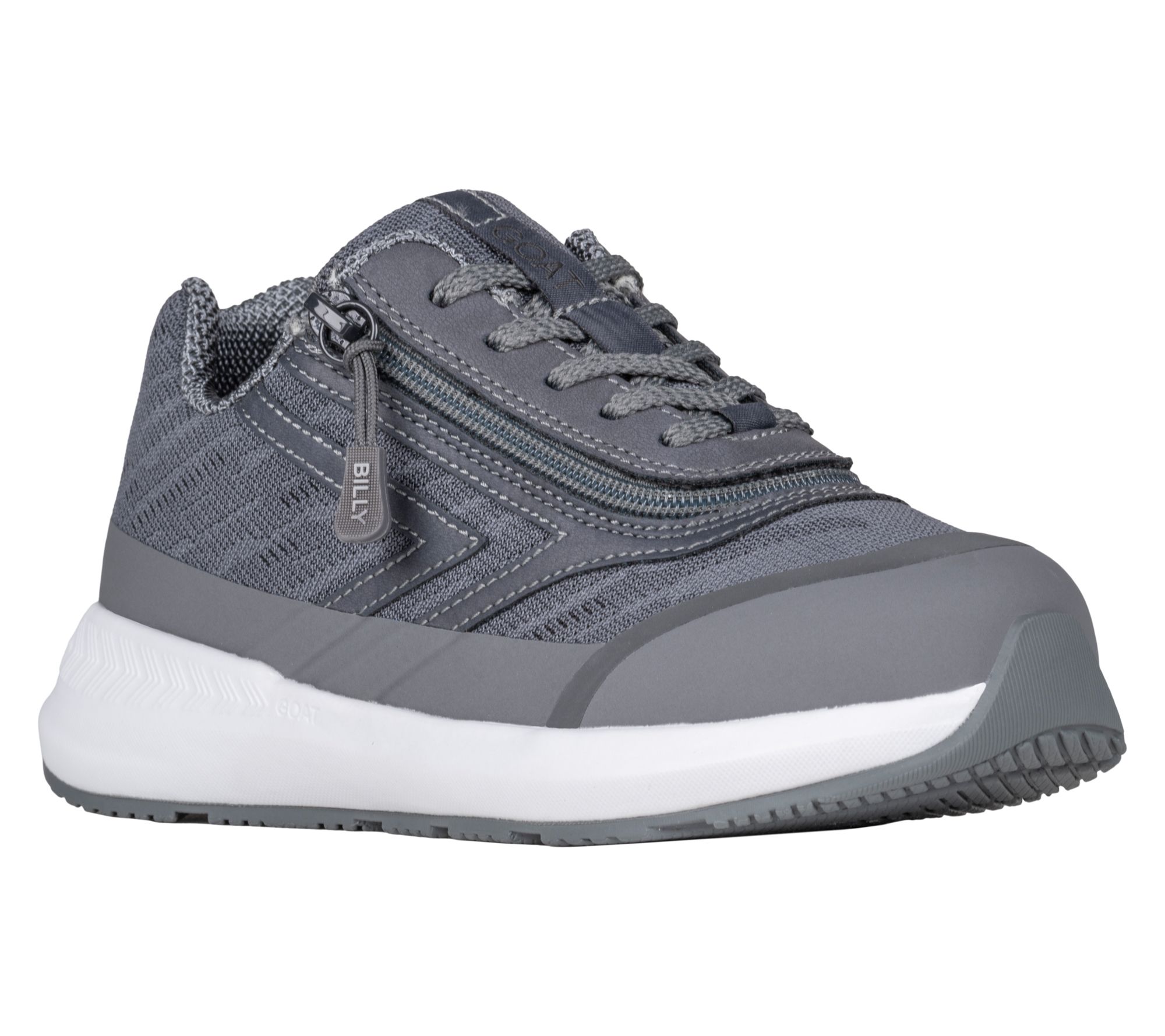 BILLY Footwear zip-on Toddler Charcoal Goat