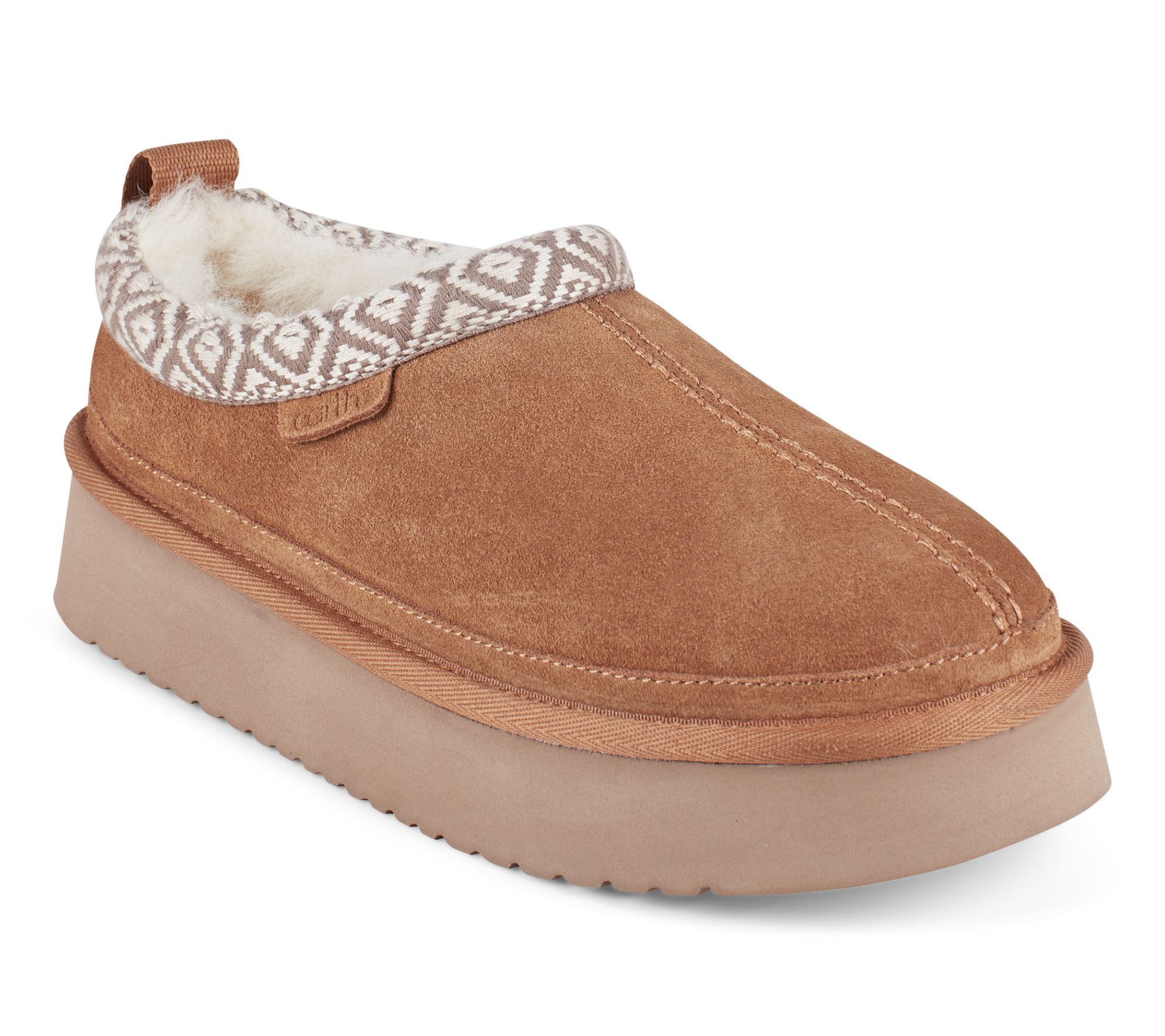 Earth Cozy Collection Faux Fur Lined Platform Clogs -Fantel