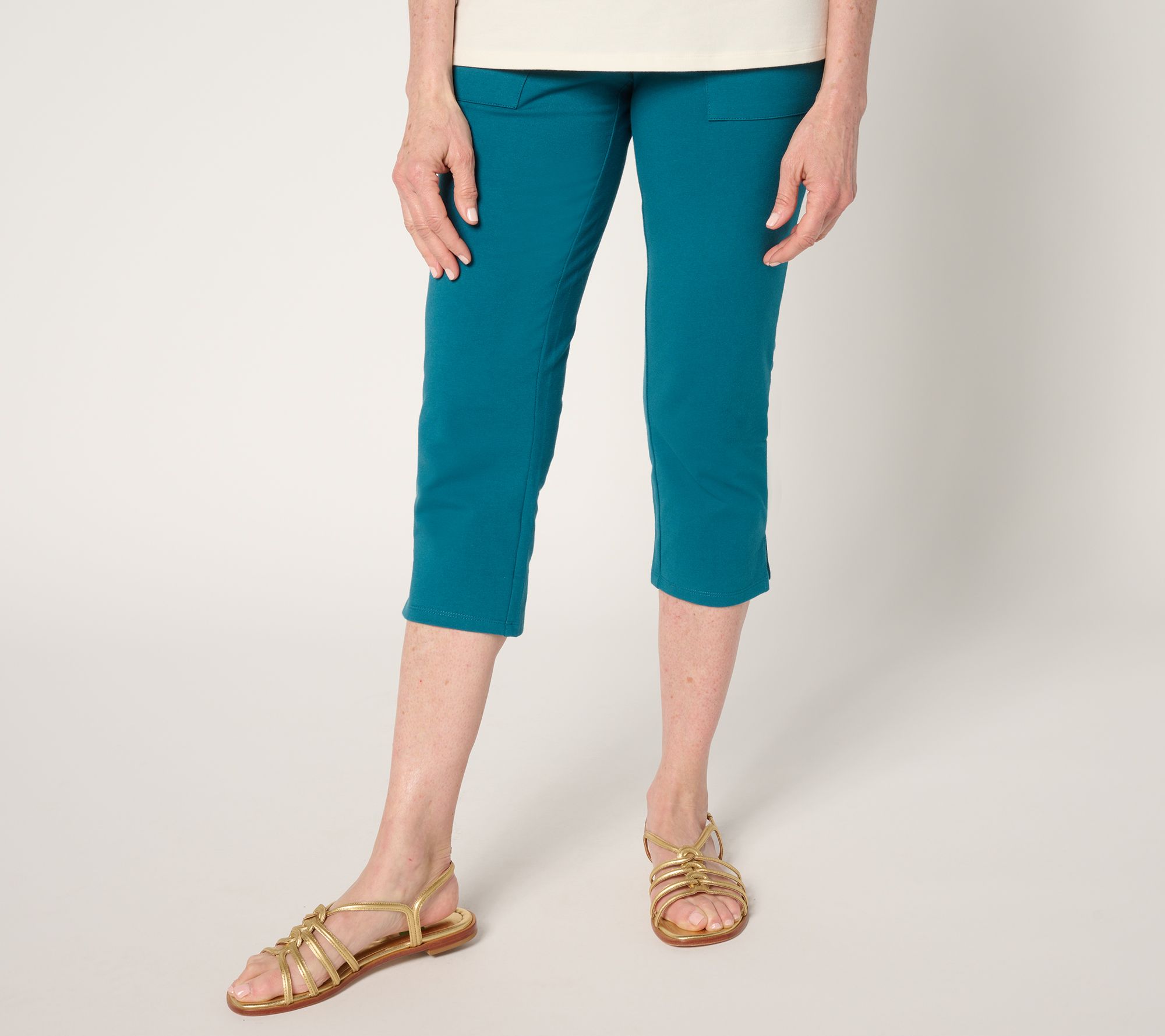 "As Is" Women with Control Tummy Control Regular 86/14 Capri Pants