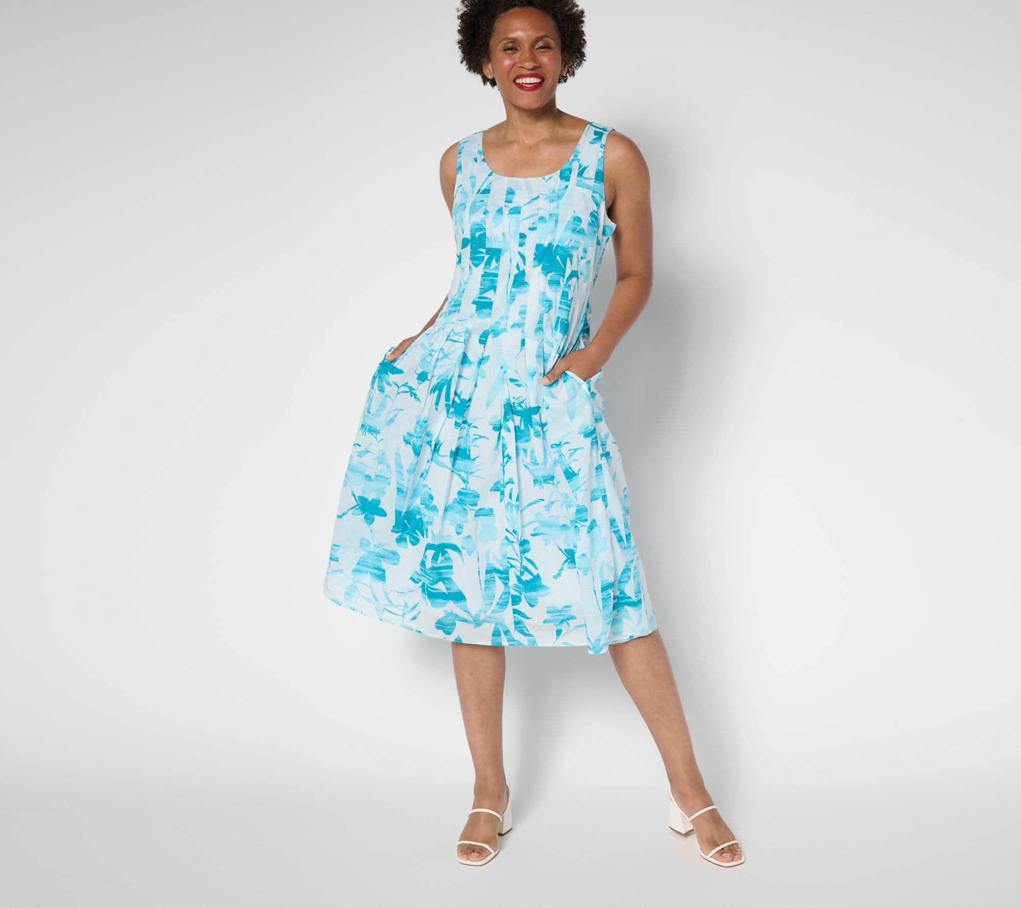 "As Is" BEAUTIFUL by Lawrence Zarian Amanda Regular Cotton Dress