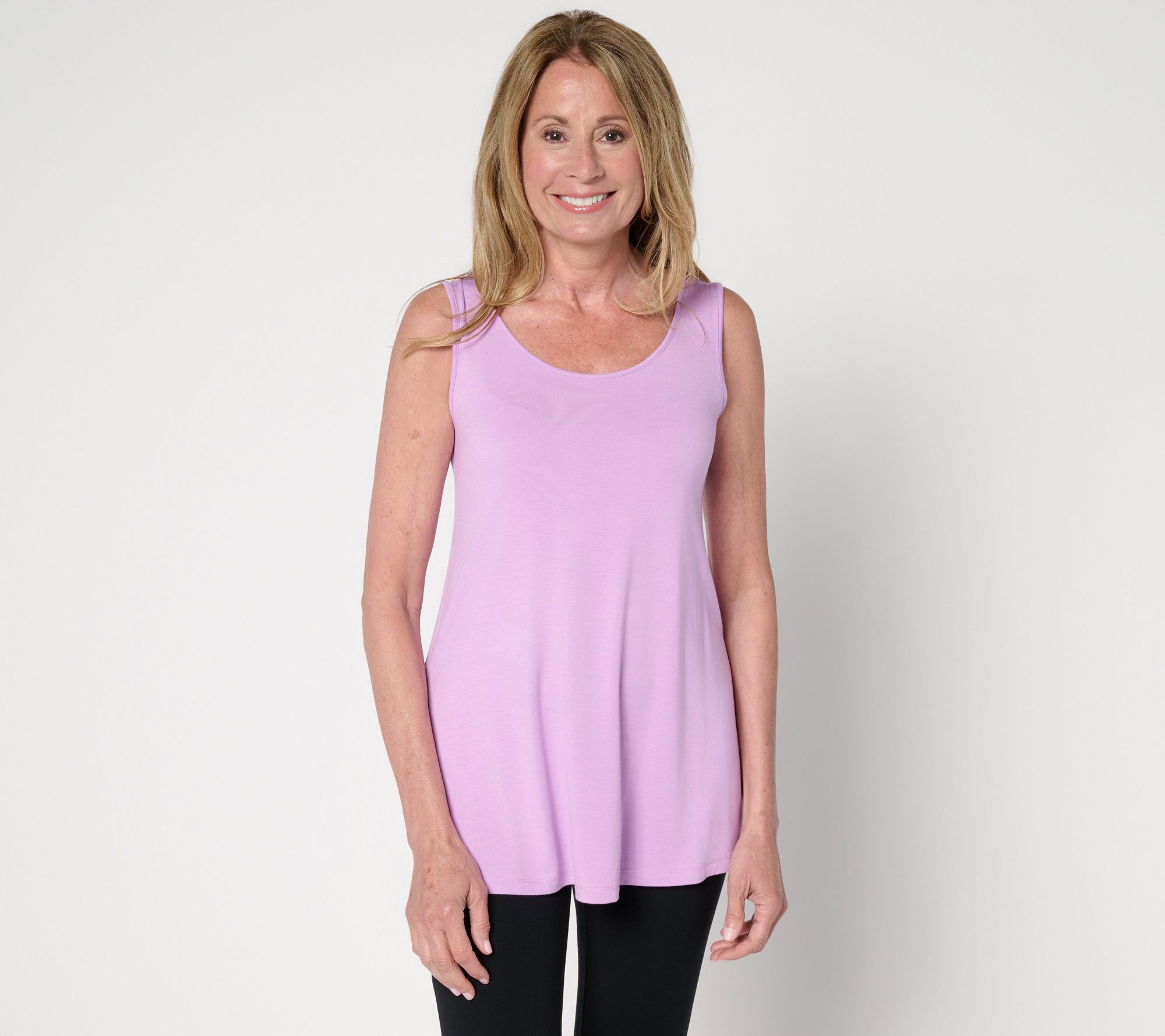 "As Is" LOGO Layers by Lori Goldstein Knit Essential Tank