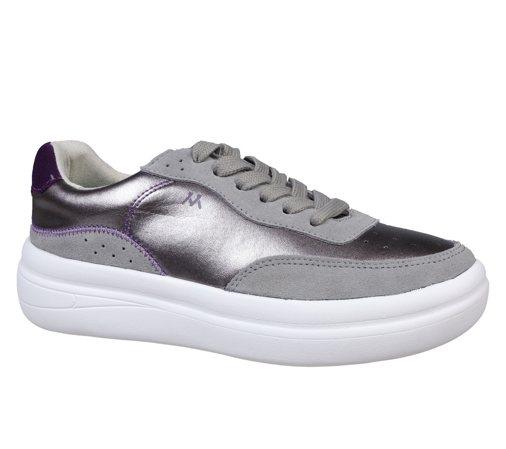 Mykos Leather Lace-Up Sneakers - Nyla