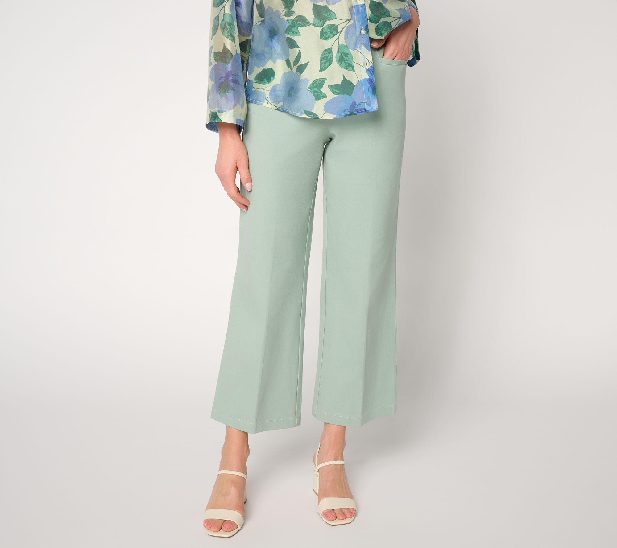 BEAUTIFUL by Lawrence Zarian Regular Wide Leg Ankle Pant