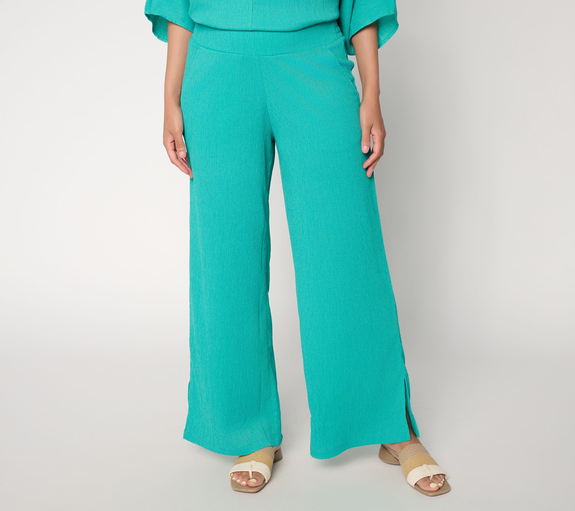 Brandis Dress Out Loud Caribbean Crinkle Tall Palazzo Pant