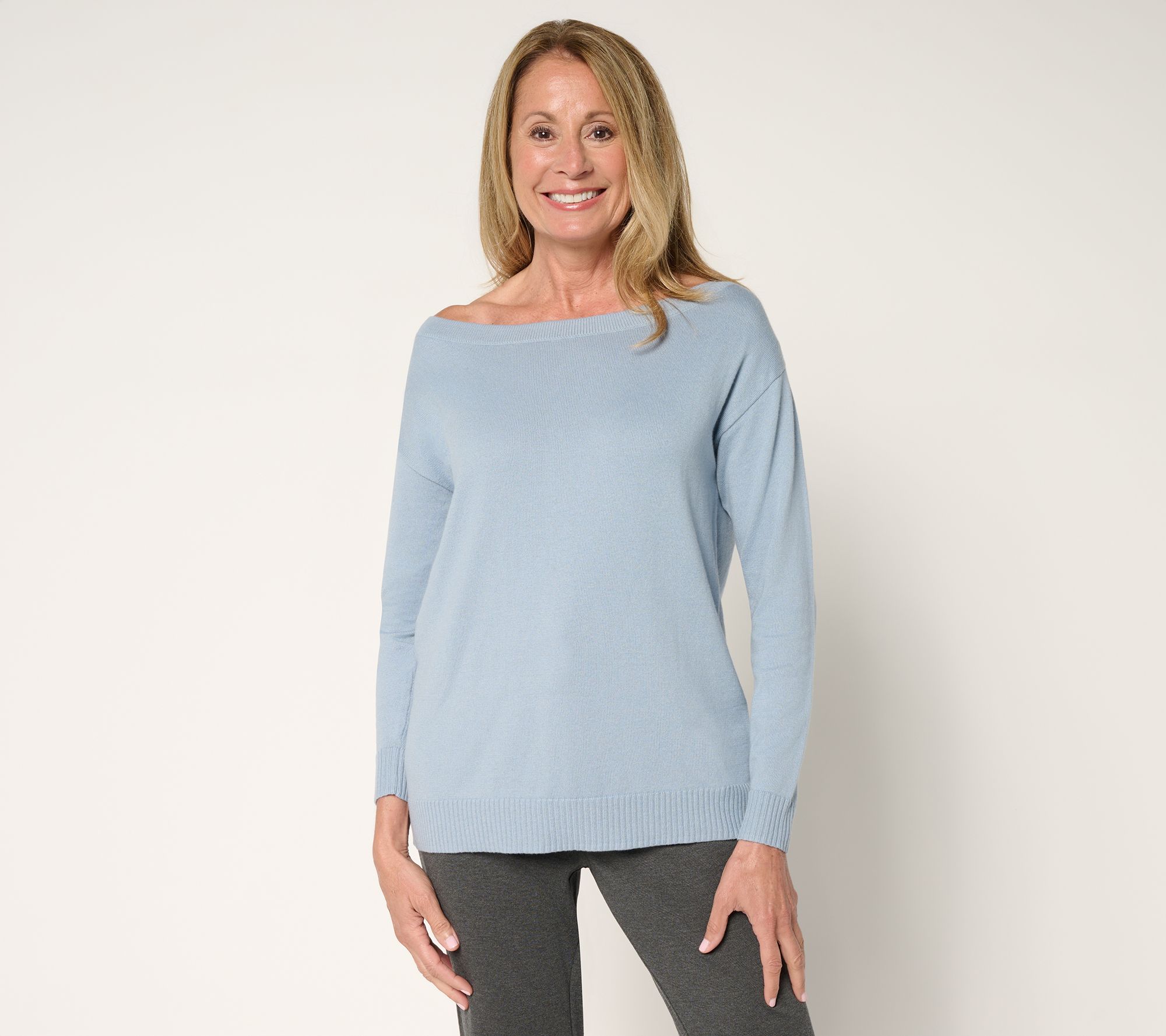 "As Is" BEAUTIFUL By Lawrence Zarian Off Shoulder Sweater