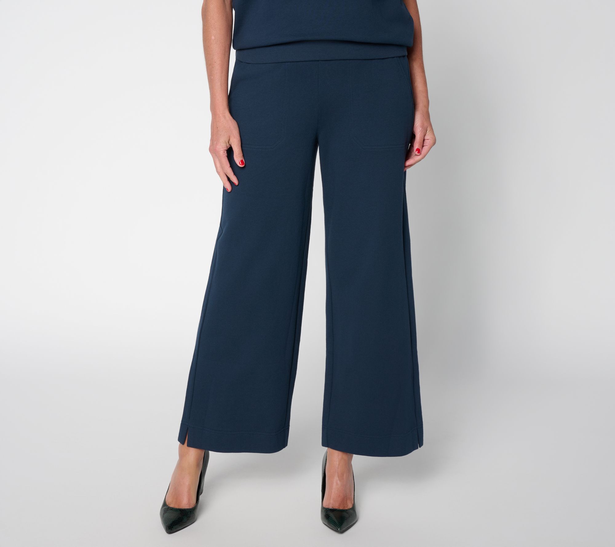 Carla Rockmore Collection Petite French Terry Modern Ankle Sweatpant