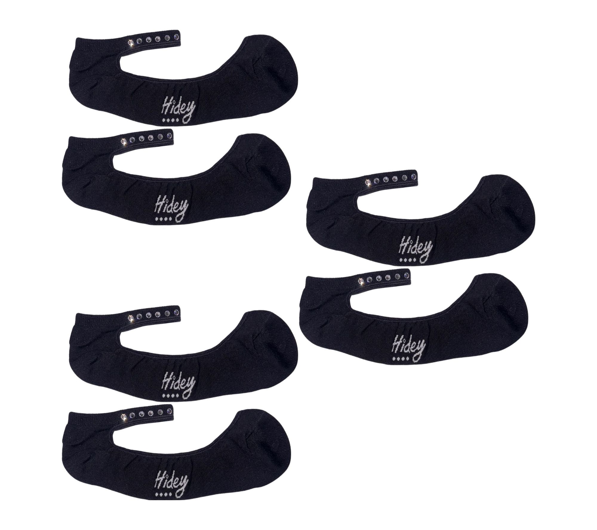 Hidey Socks Crystal Anklet Bamboo Liner Socks 3  Pairs