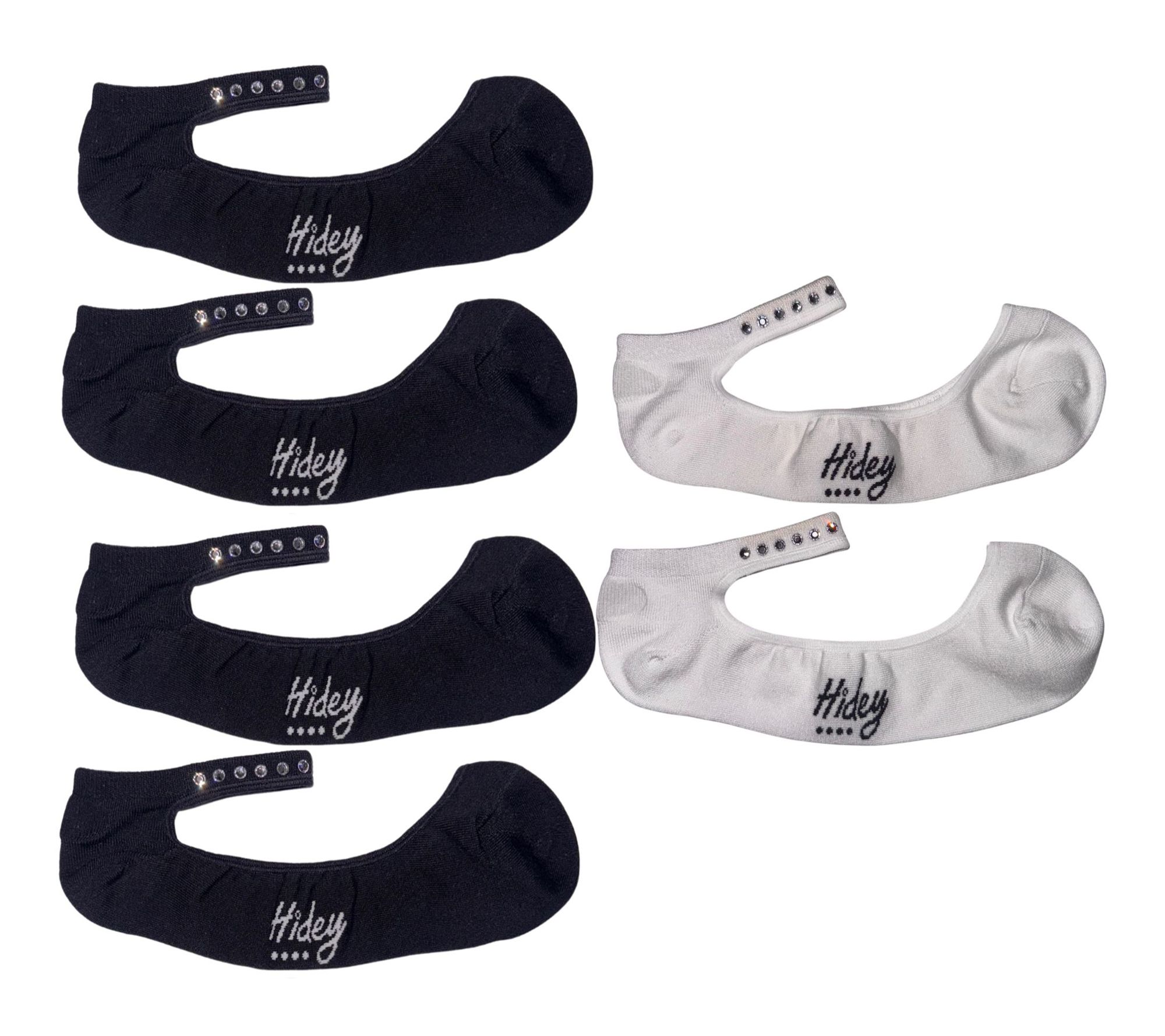 Hidey Socks Crystal Anklet Bamboo Liner Socks 3Pairs