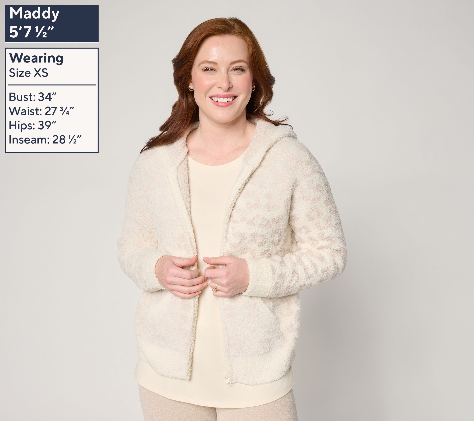 Barefoot Dreams CozyChic Barefoot in the Wild Zip Hoodie - QVC.com