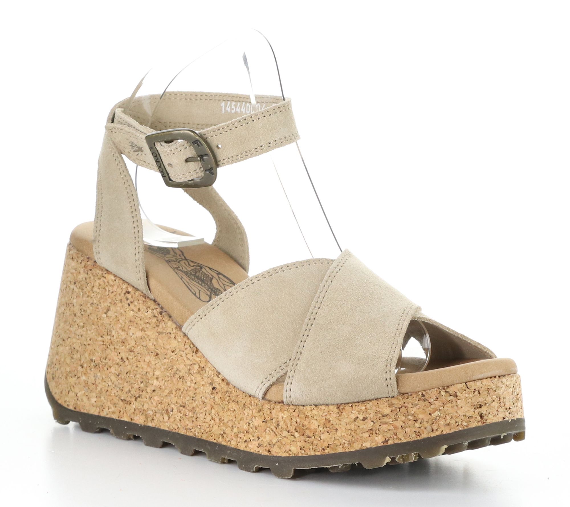 Fly London Suede Wedge Sandal