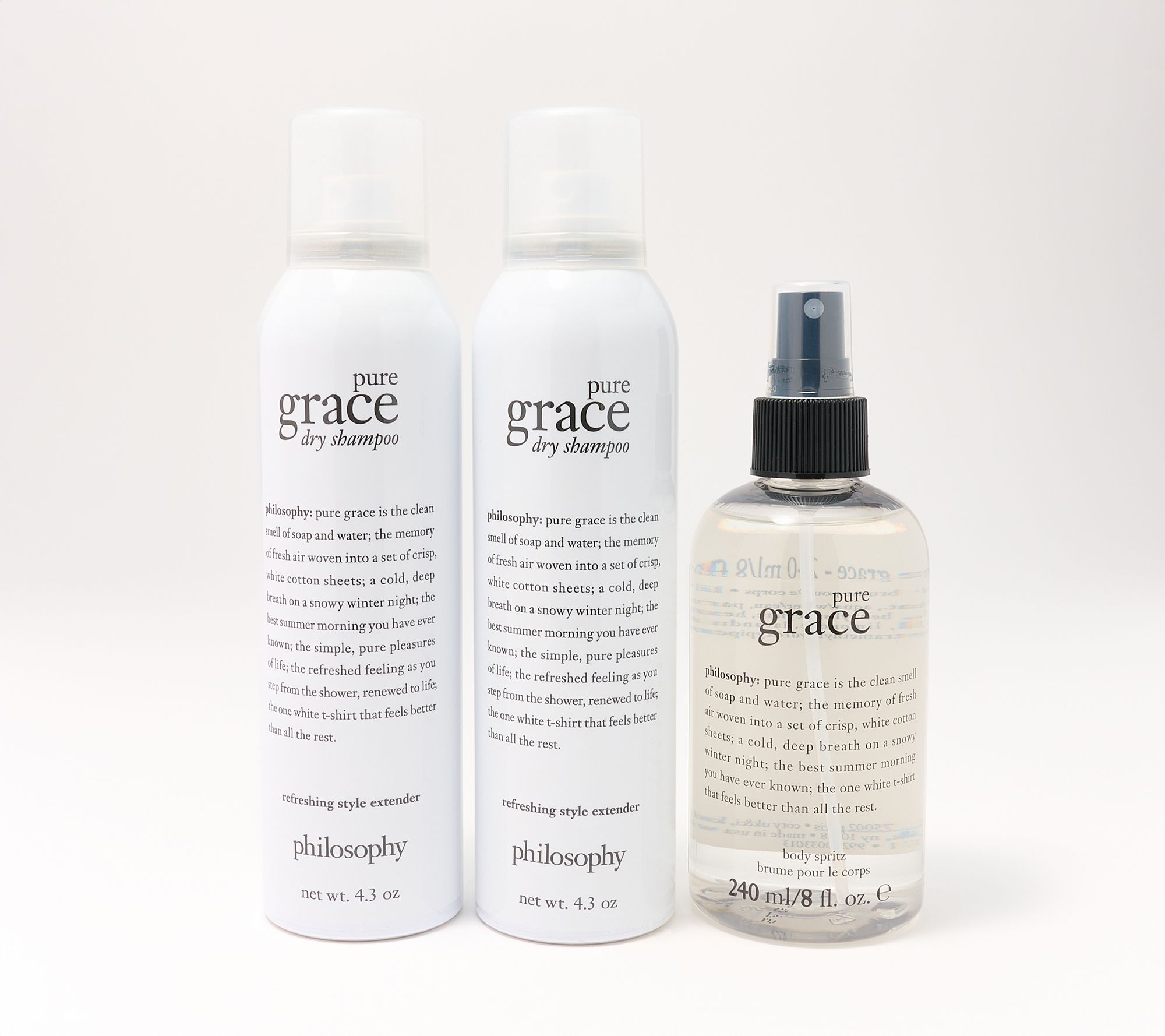 philosophy 3pc freshen up your day with grace collection