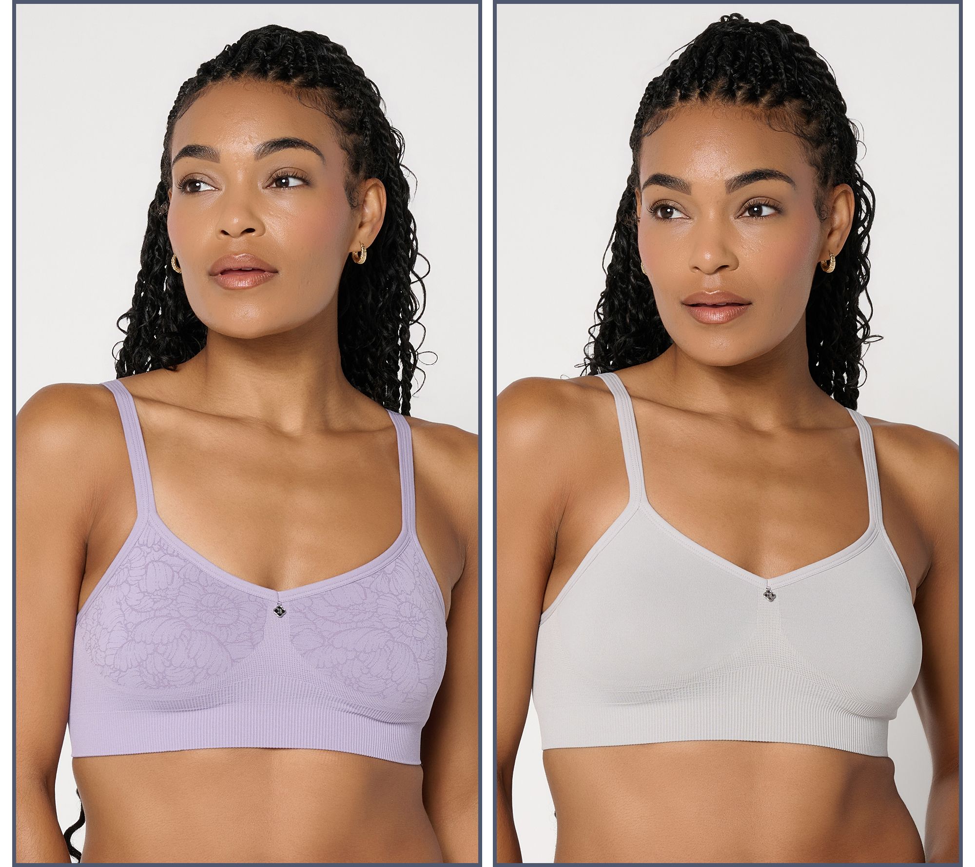Breezies Smooth Curves Seamless Wirefree Bralette Setof2