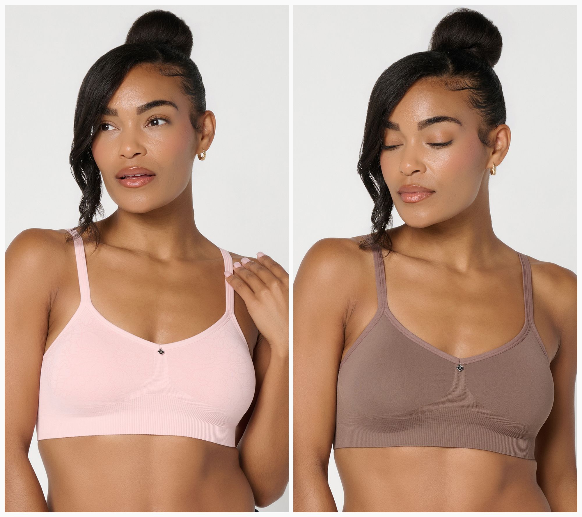 Breezies Smooth Curves Seamless Wirefree Bralette Setof2