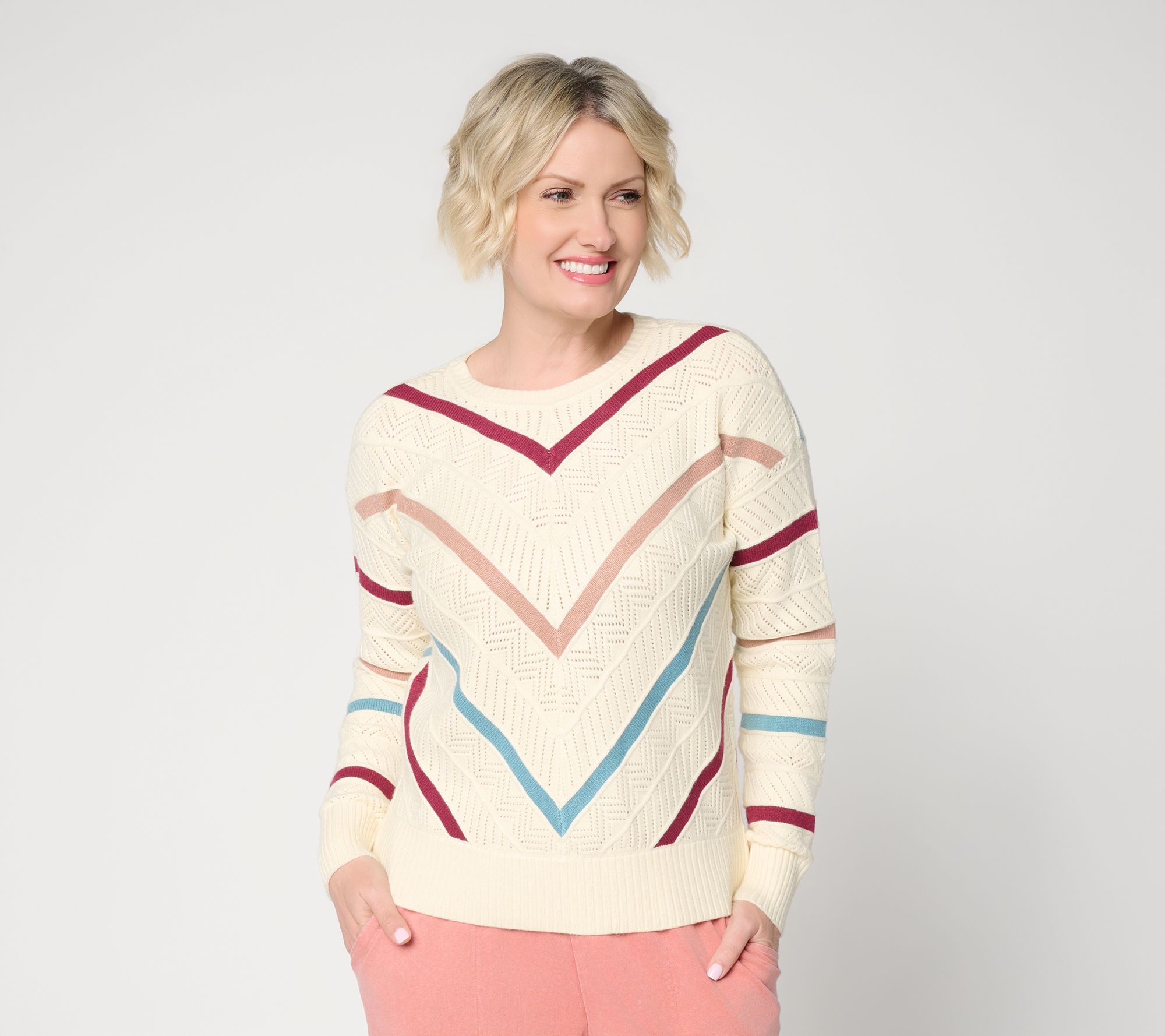AnyBody Striped Sweater