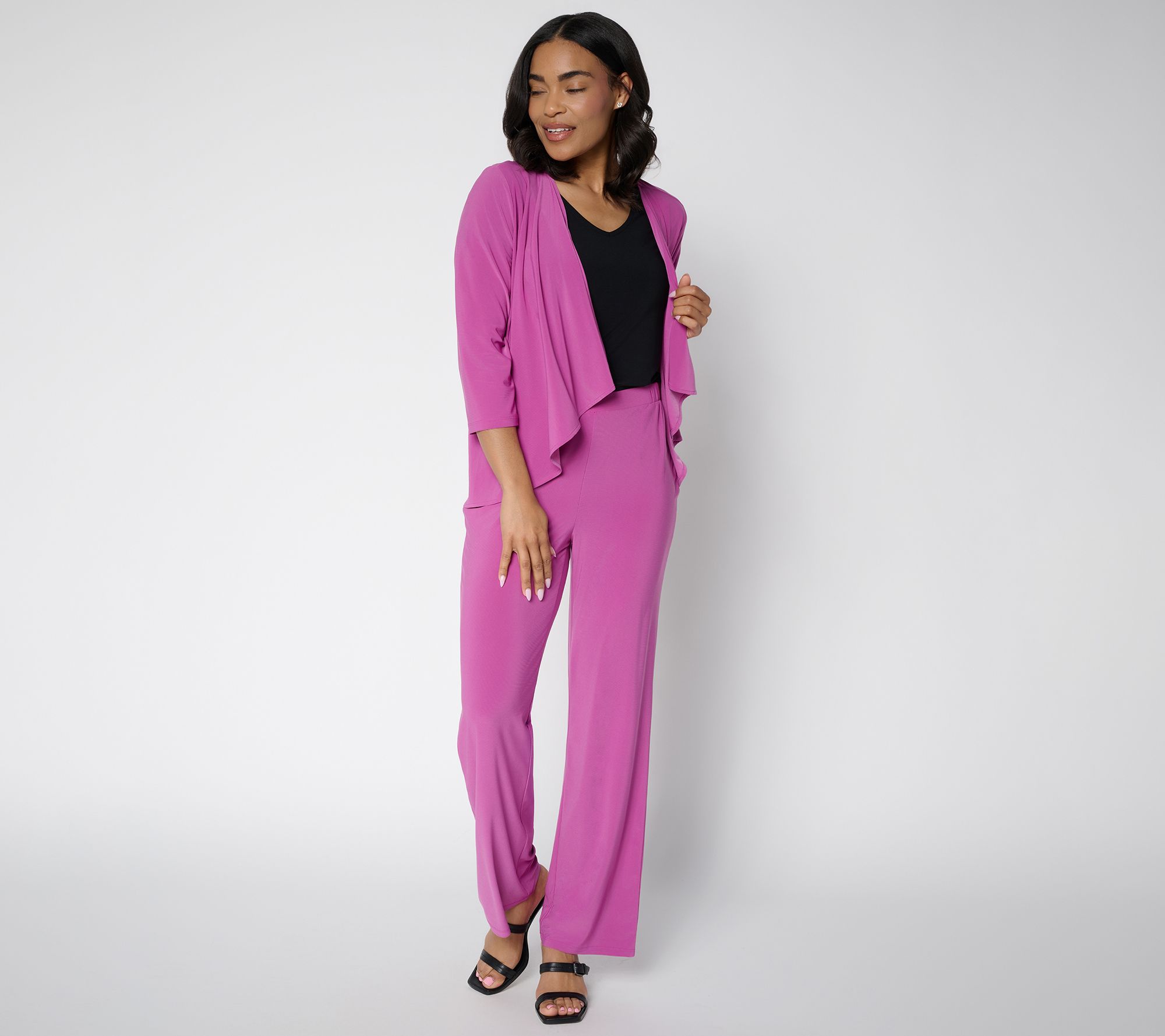 Attitudes by Renee Regular Wardrobe Warriors 2PC Como Jersey Set