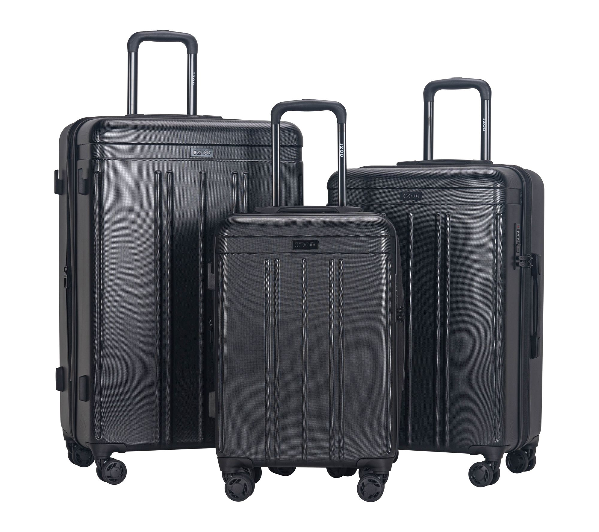 IZOD Zoe Lightweight ABS 3-Piece Luggage Set