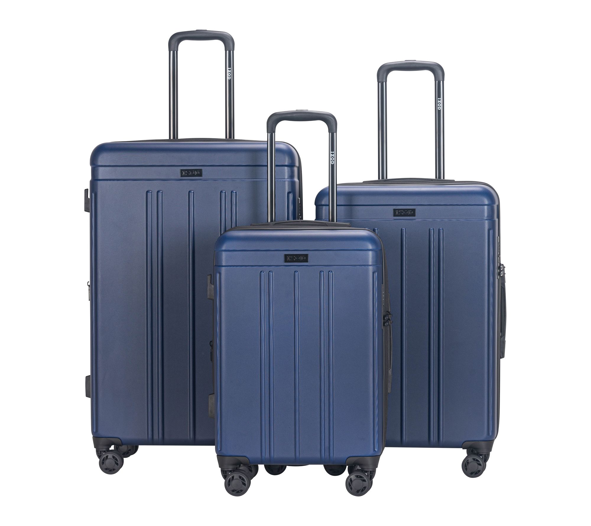 IZOD Zoe Lightweight ABS 3-Piece Luggage Set