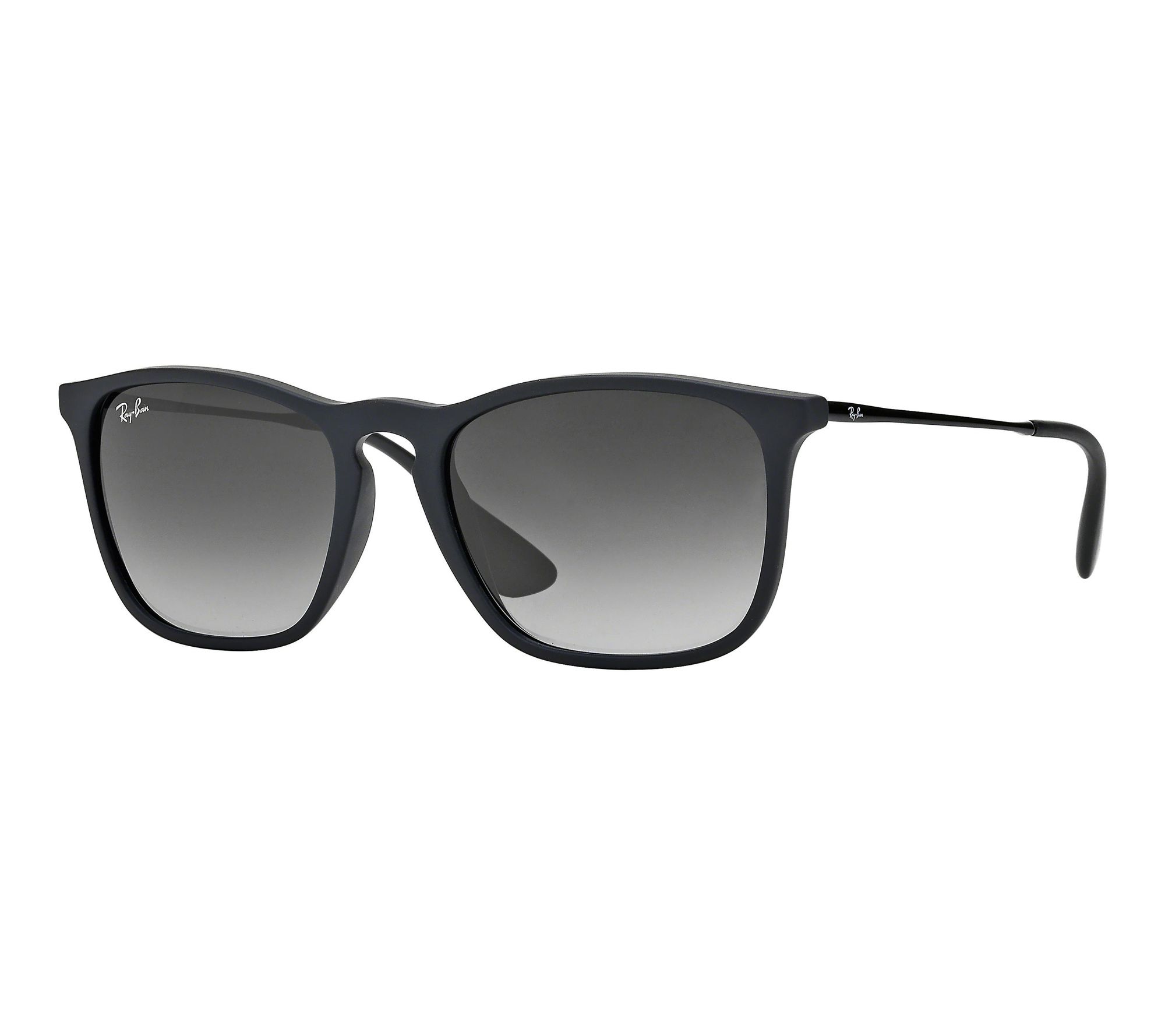 Ray-Ban Chris Sunglasses- Matte Black/Light Grey-54mm