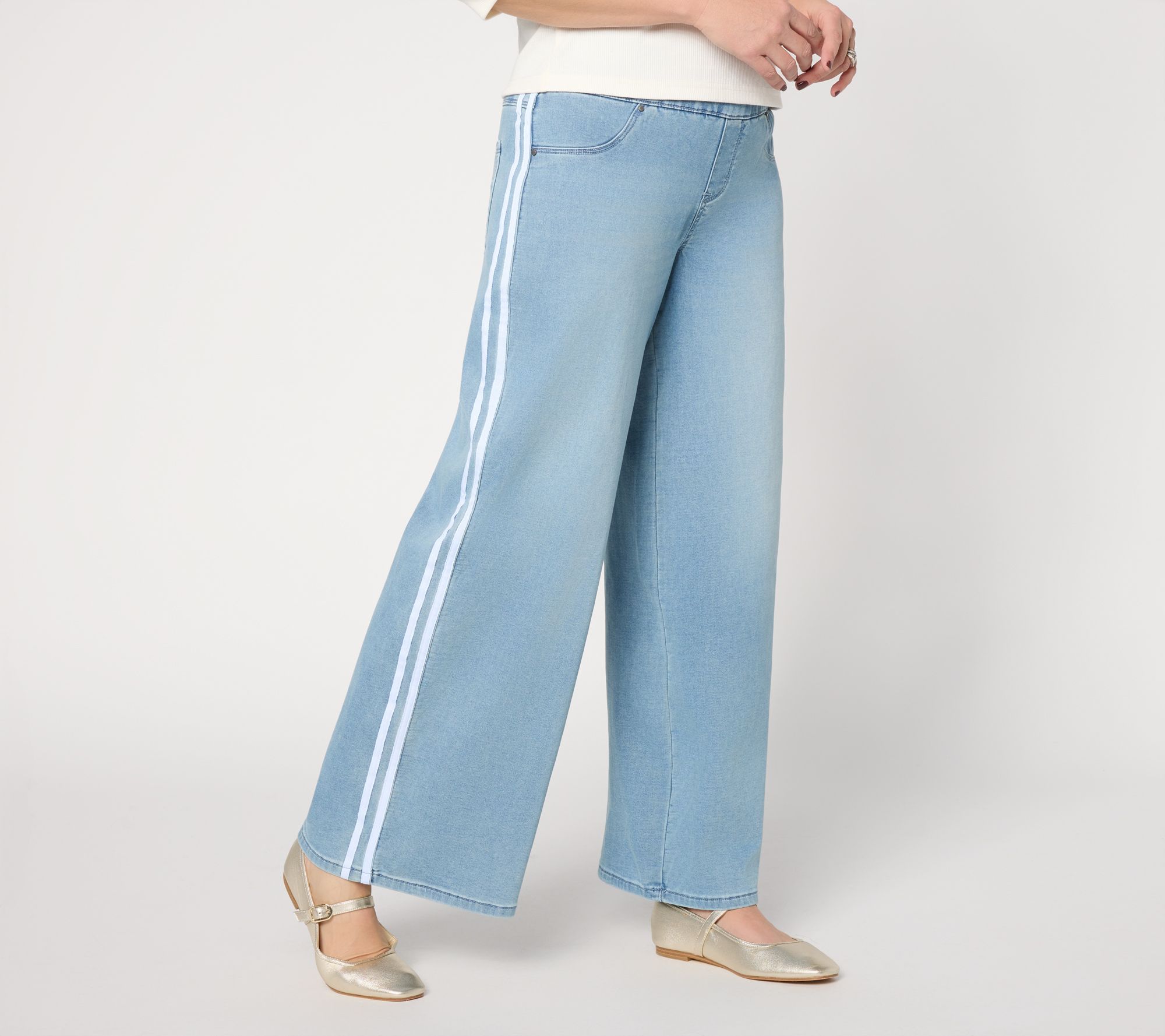  Lola by Laurie Felt Petite Relaxed Wide Leg