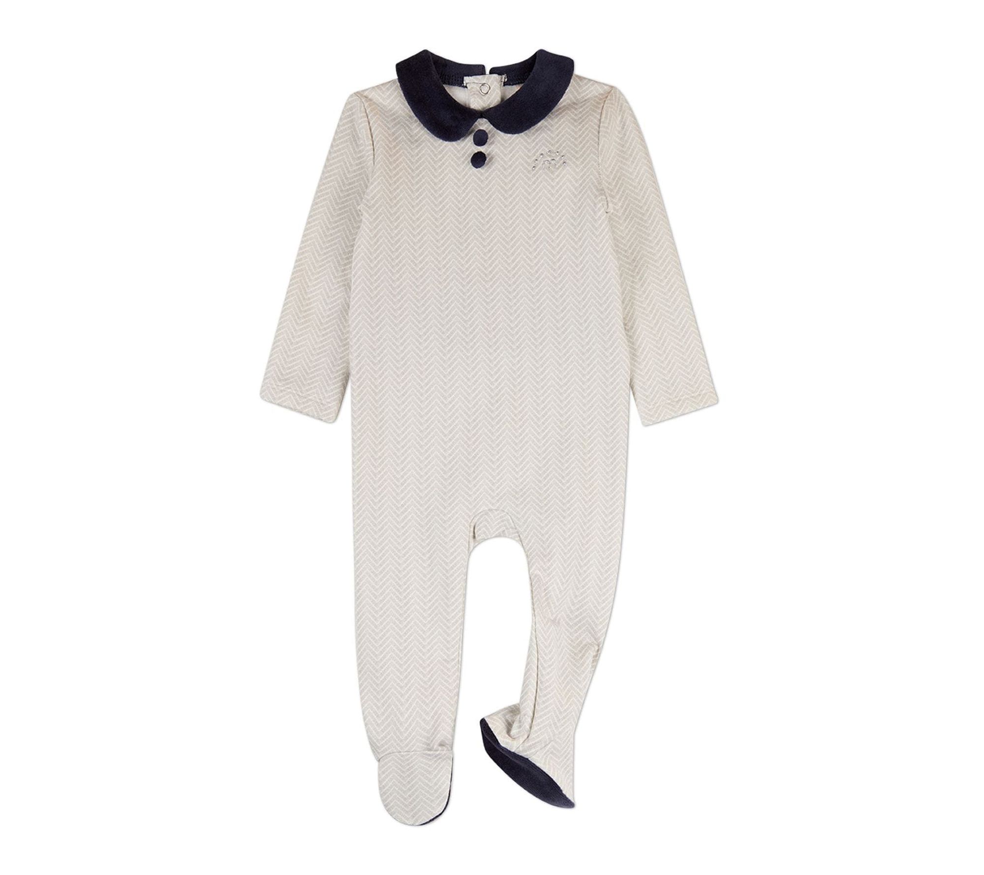 Minimoi Chevron Printed Footie