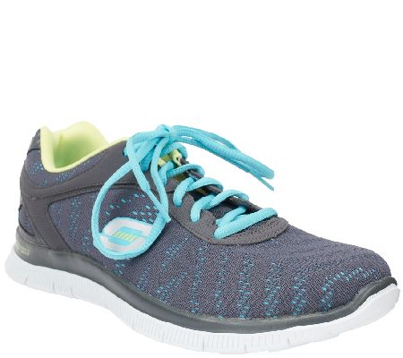 Skechers Sketch knit Sneakers w/ Memory Foam - First Glance — QVC.com