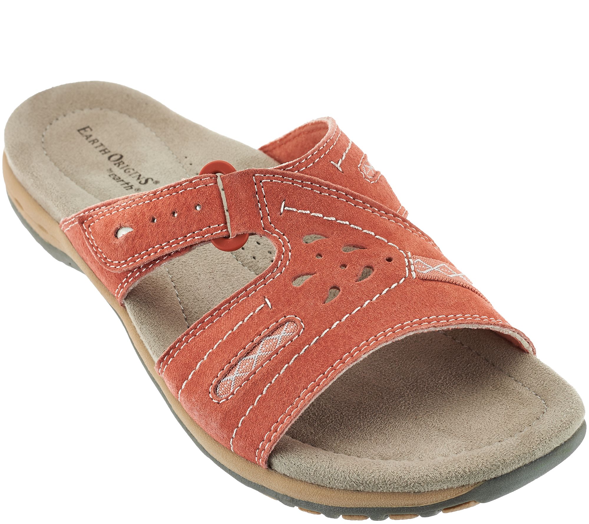 Earth Origins Suede Or Leather Slide Sandals Sizzle 8912