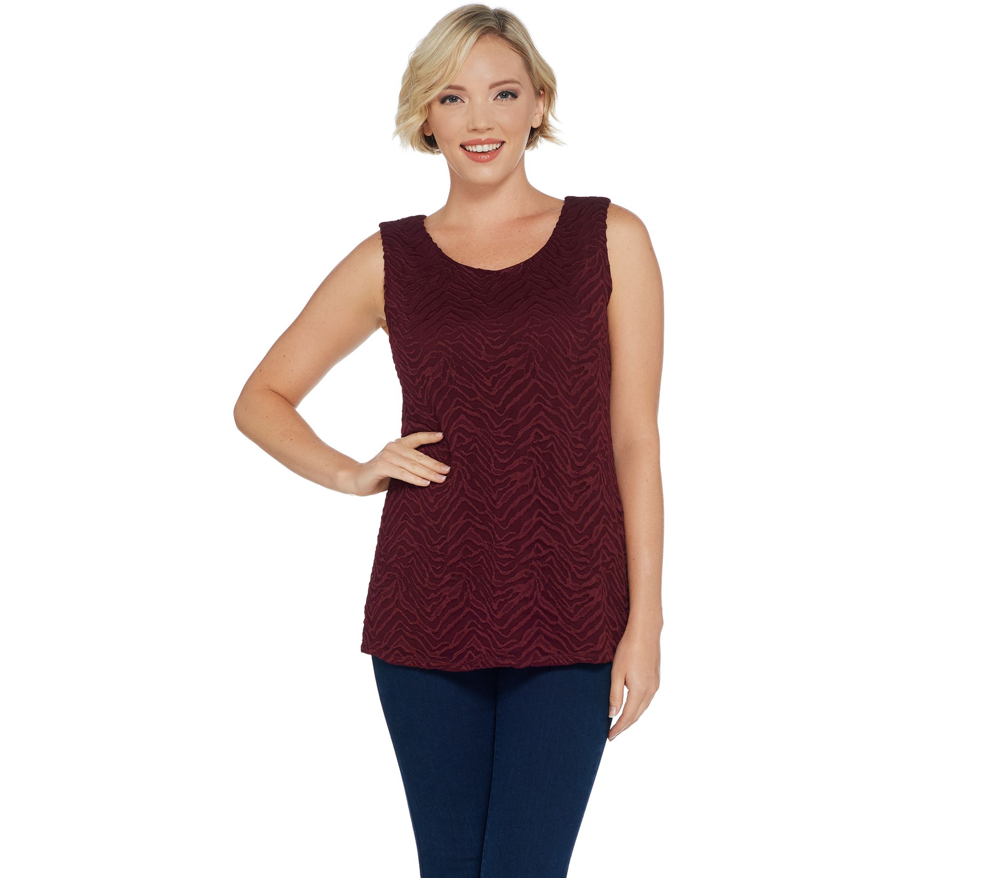 "As Is" Susan Graver Liquid Knit and Lace Cardigan and Tank Set