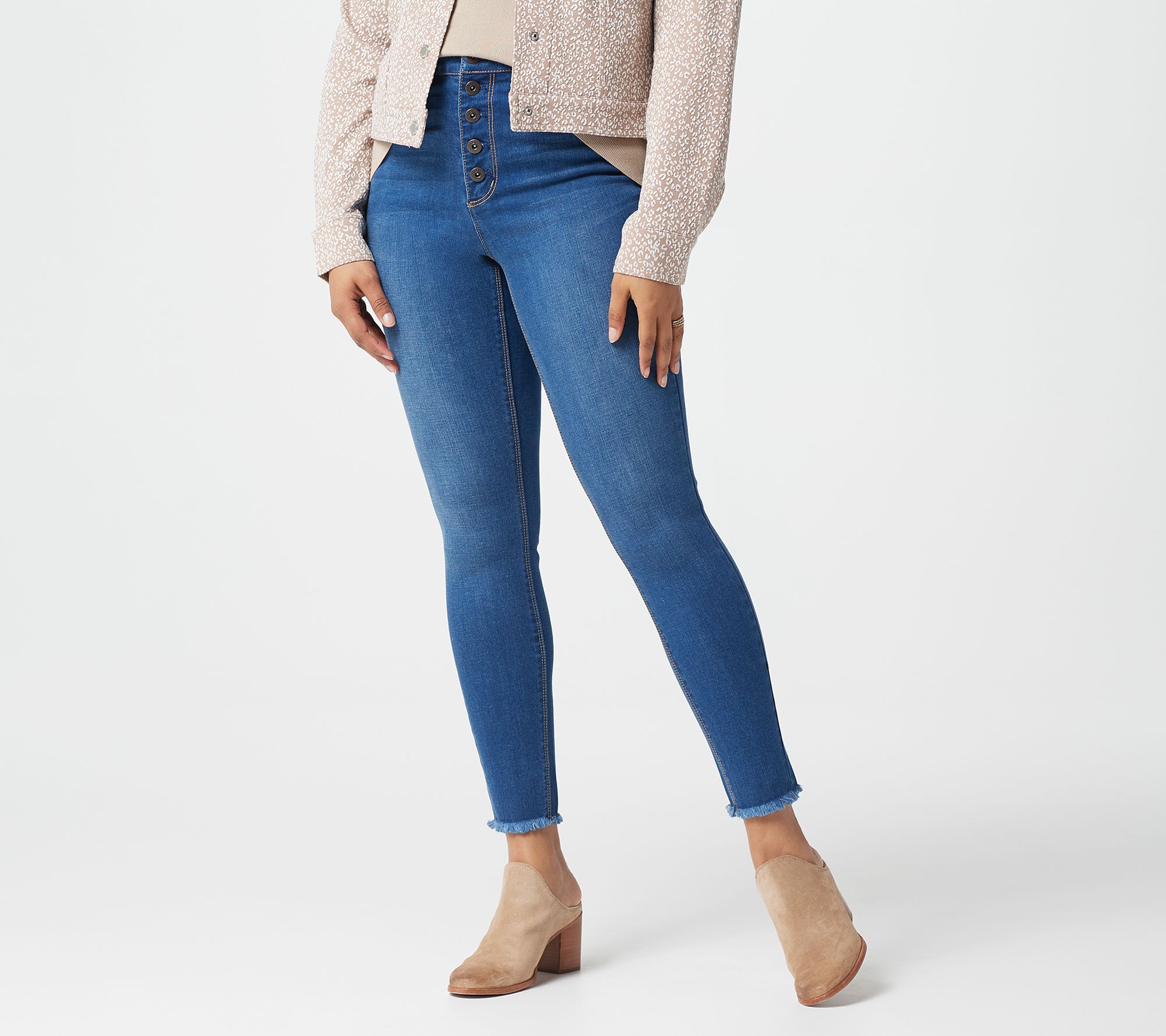 button front jean
