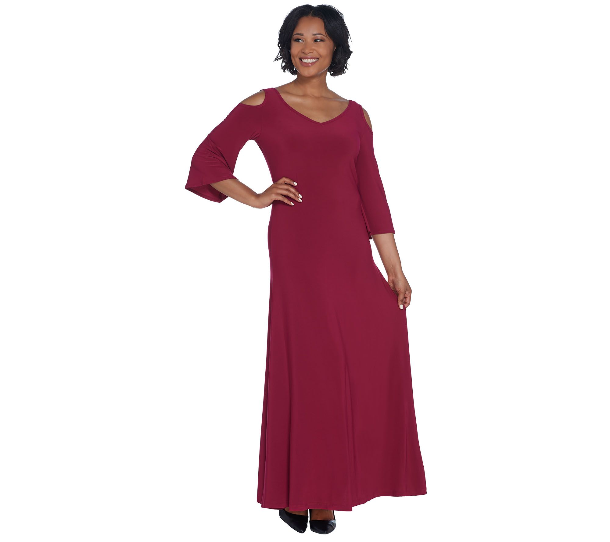 qvc renee maxi dress