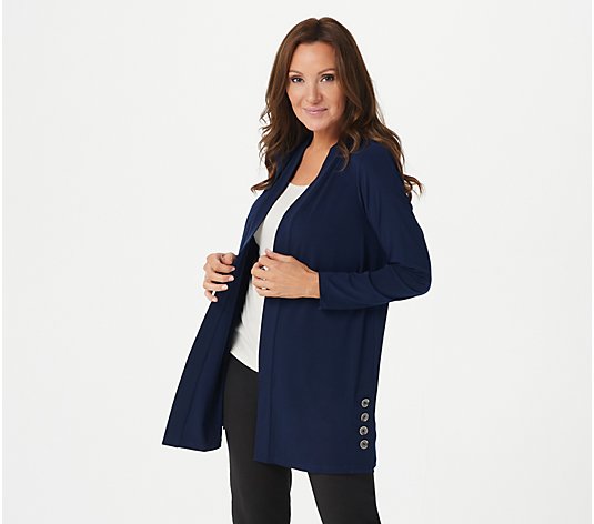 Every Day by Susan Graver Petite Liquid Knit Cardigan