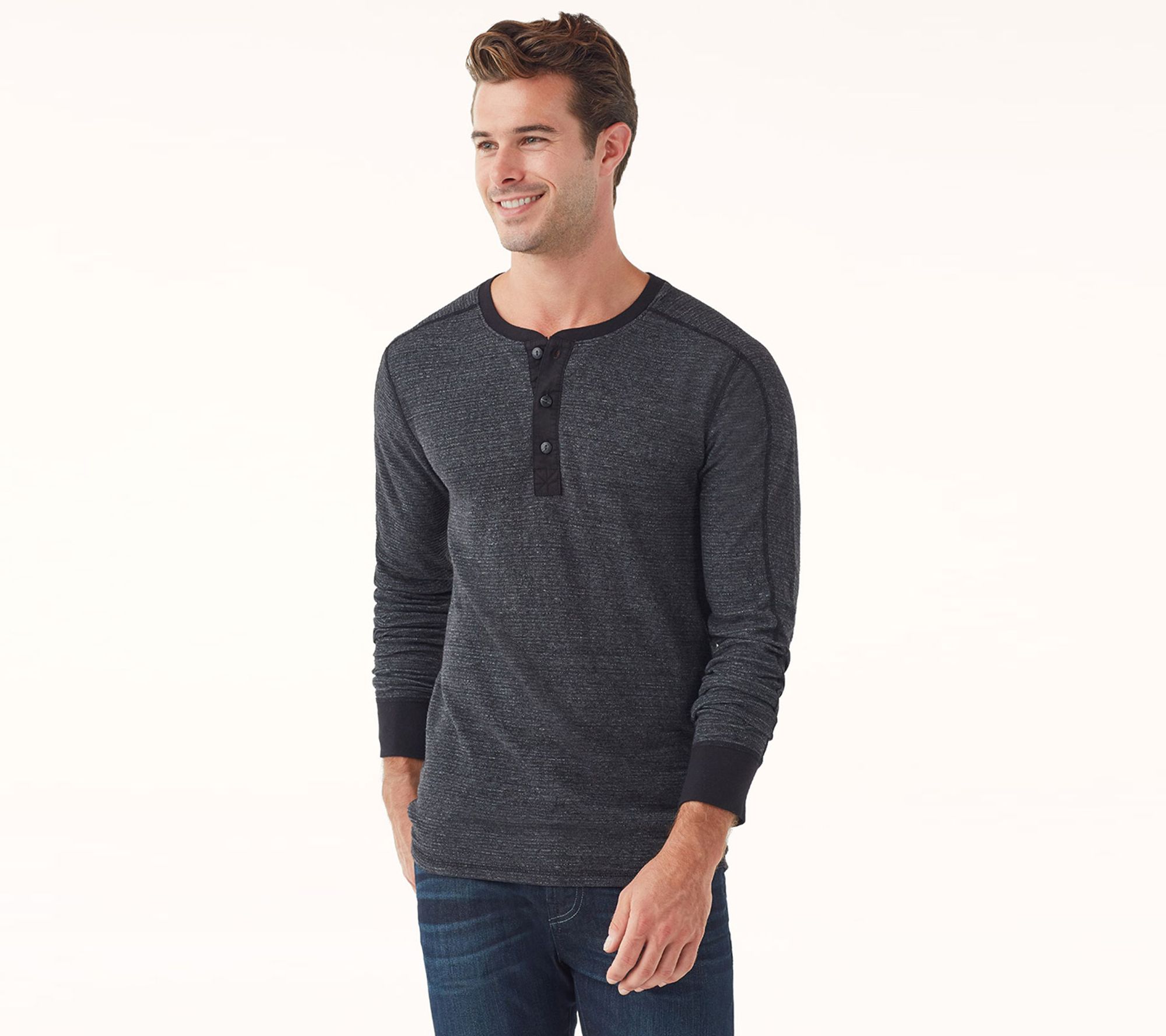 Mills Supply by Splendid Men's Double Face Thermal - QVC.com